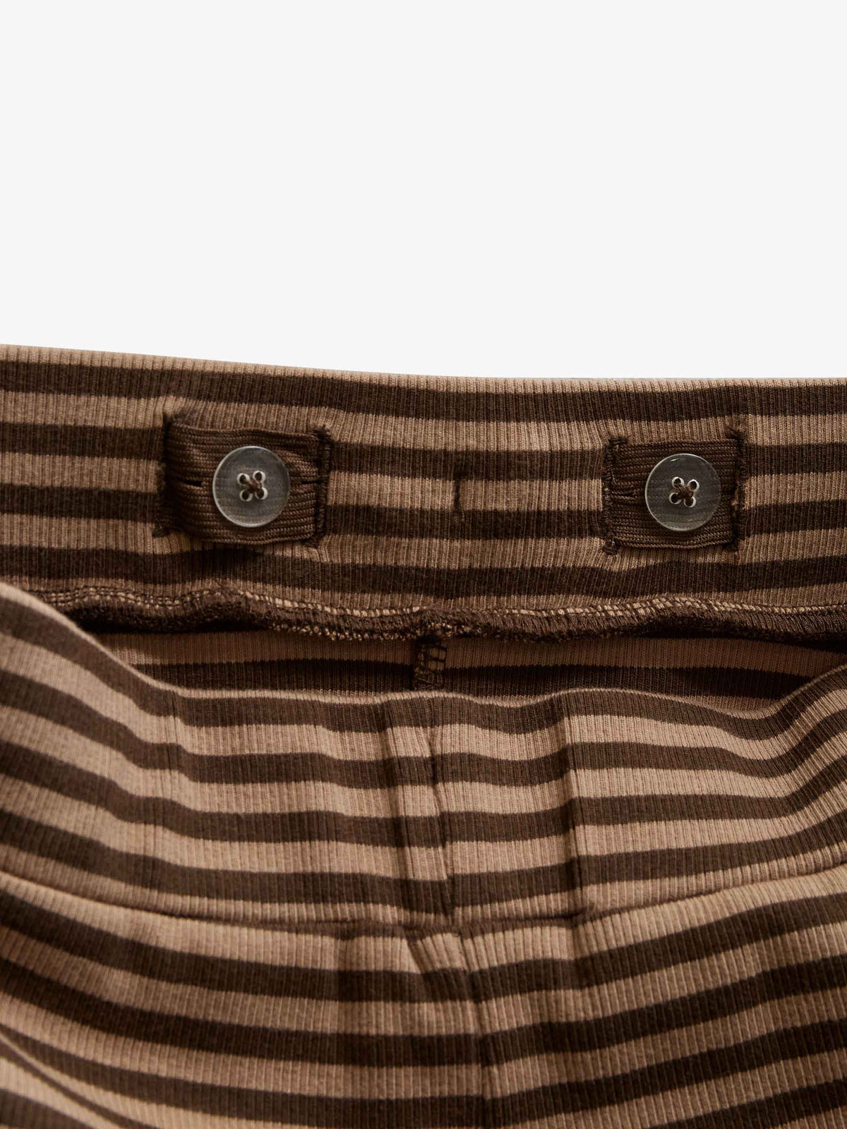 Stribede ribbukser med vide ben Tween - Brown/Light Brown | 101606 Gloria
