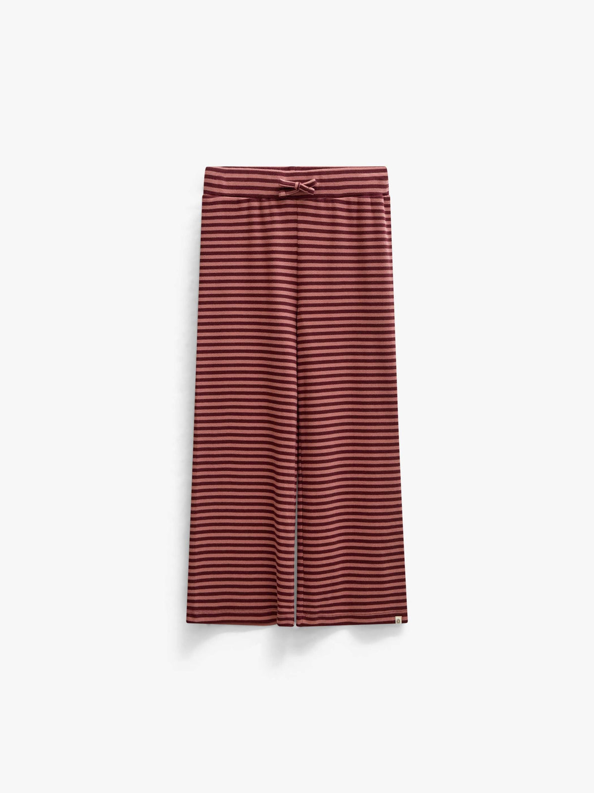 Stribede ribbukser med vide ben Tween - Dusty Rose/Bordeaux | 101607 Gloria