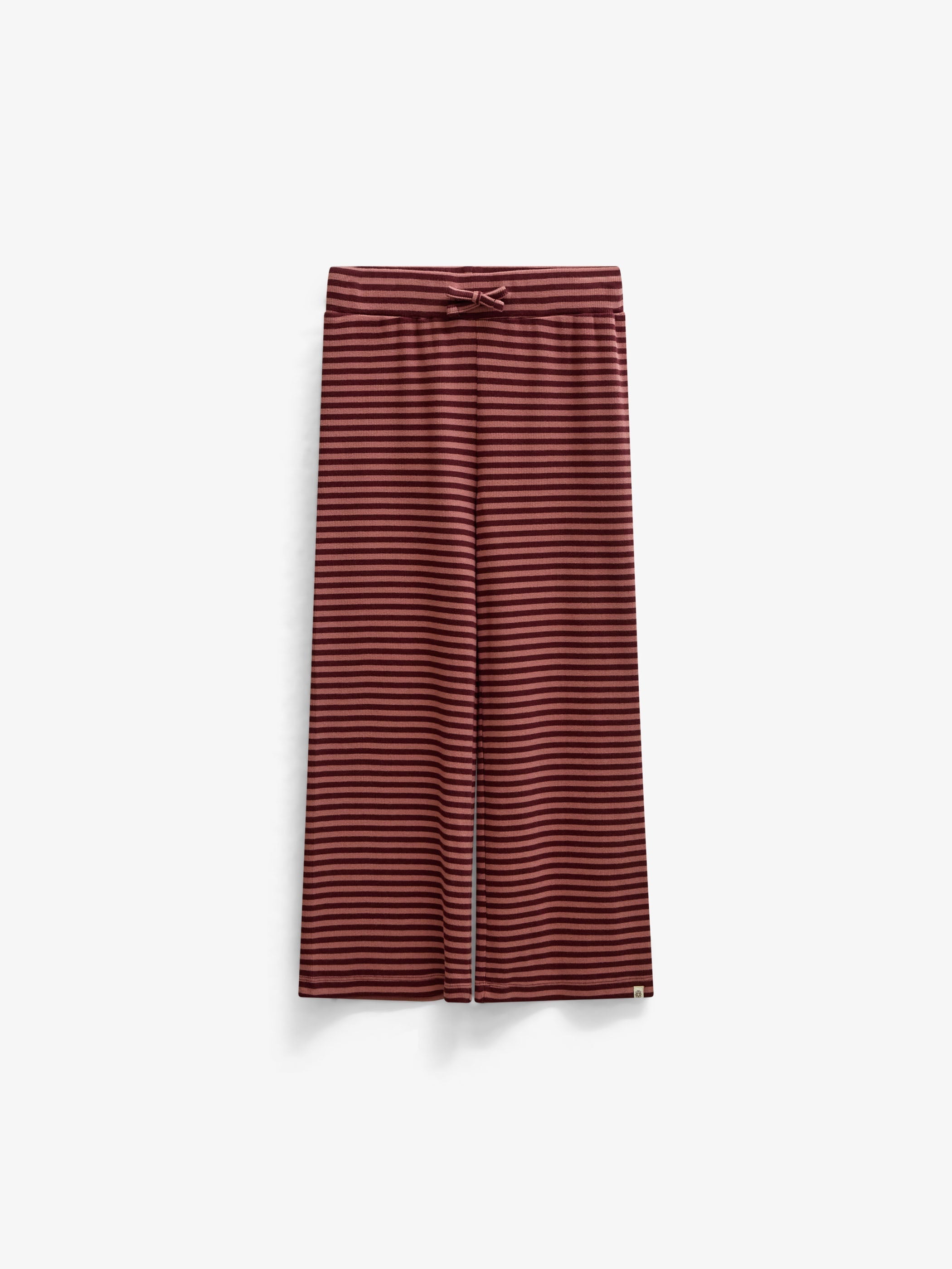 Stribede ribbukser med vide ben Tween - Dusty Rose/Bordeaux | 101607 Gloria