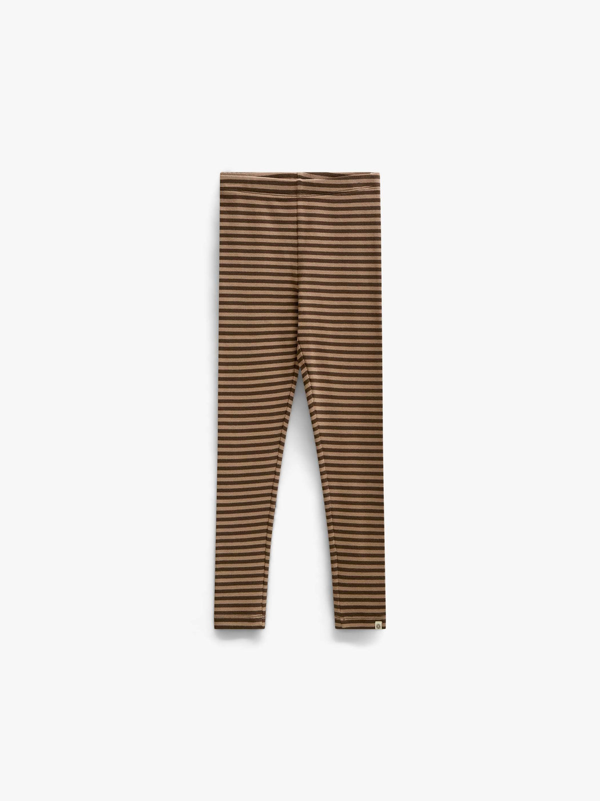 Stribede ribleggings Kids - Brown/Light Brown | 101610 Gloria