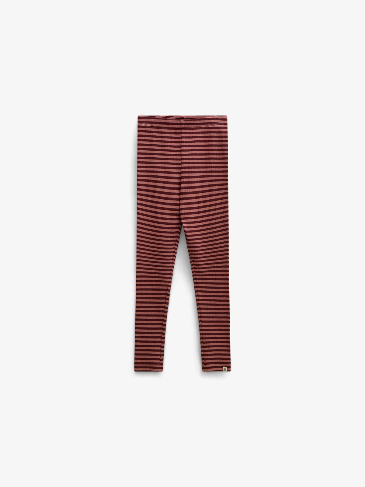 Stribede ribleggings Kids - Dusty Rose/Bordeaux | 101612 Gloria