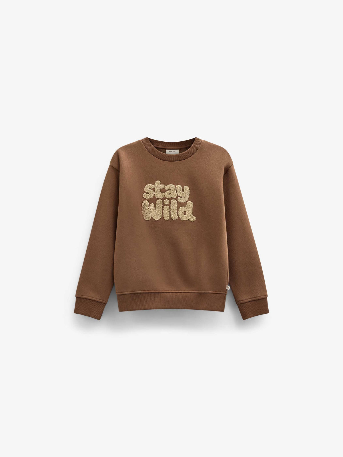 Rundhalset sweatshirt med frottébroderi Kids - Toffee | 101620 Joel