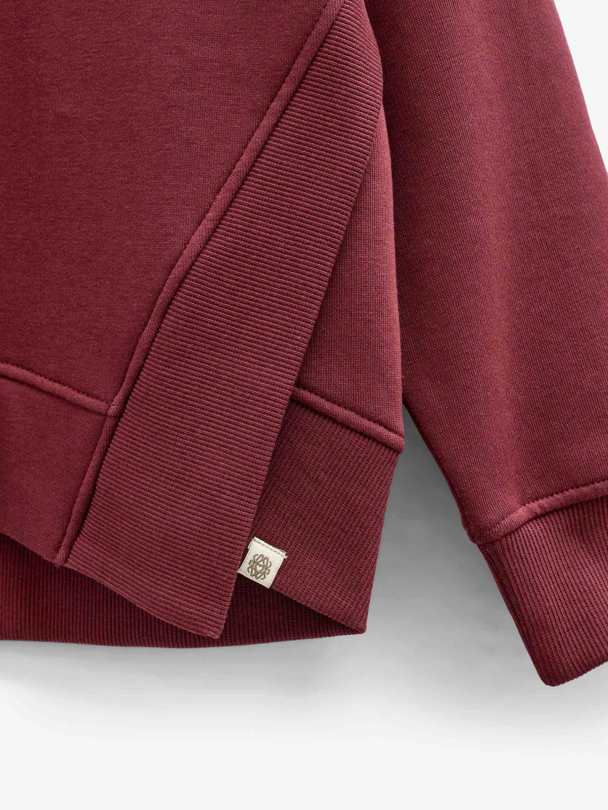 Sweatshirt med ribdetaljer Tween - Bordeaux | 101625 Zoe