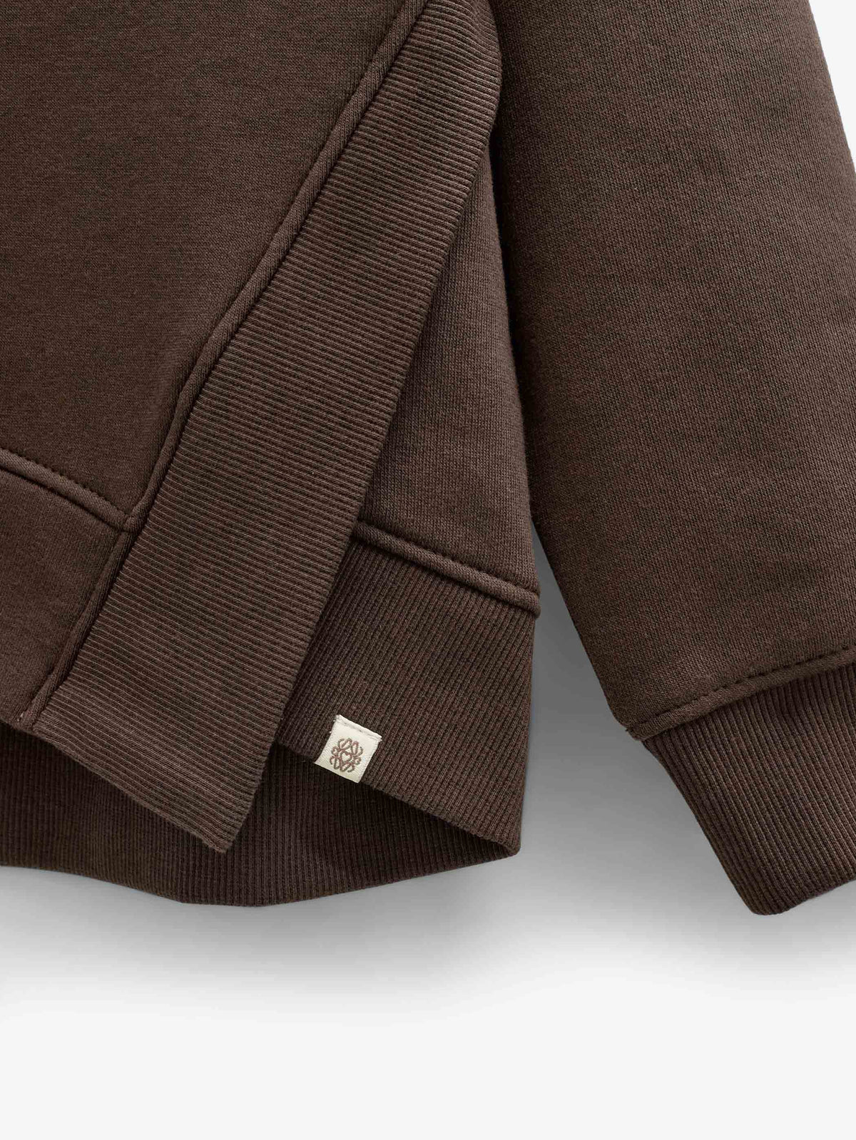 Sweatshirt med ribdetaljer Tween - Dark Brown | 101627 Zoe