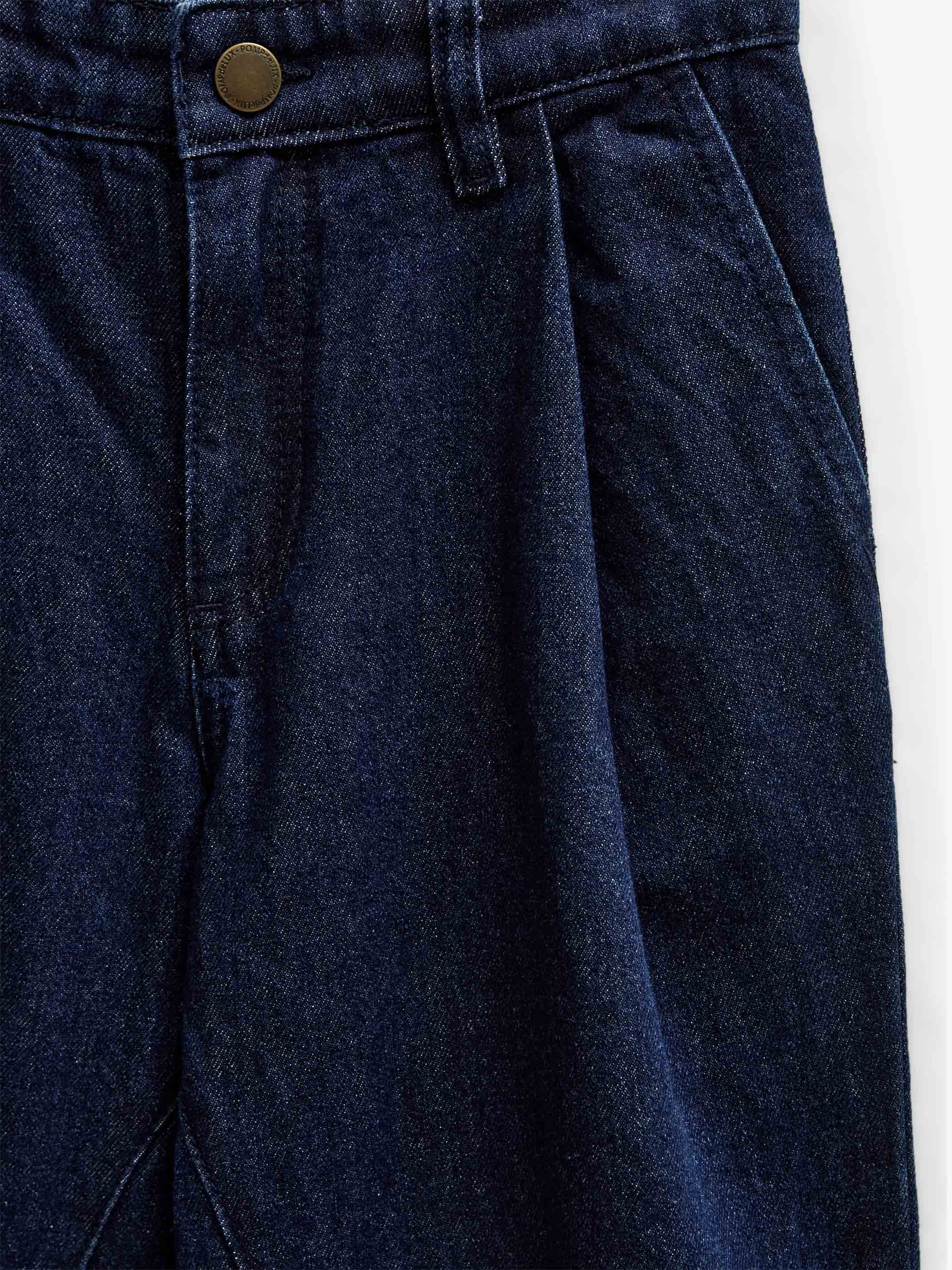 Wide-leg jeans med læg Tween - Dark Blue | 101648 Sadie