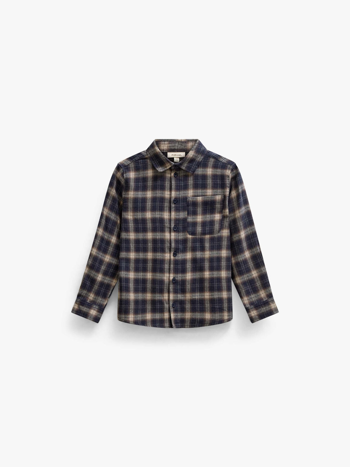 Ternet flannelskjorte Kids - Navy/Beige | 101649 Edwin