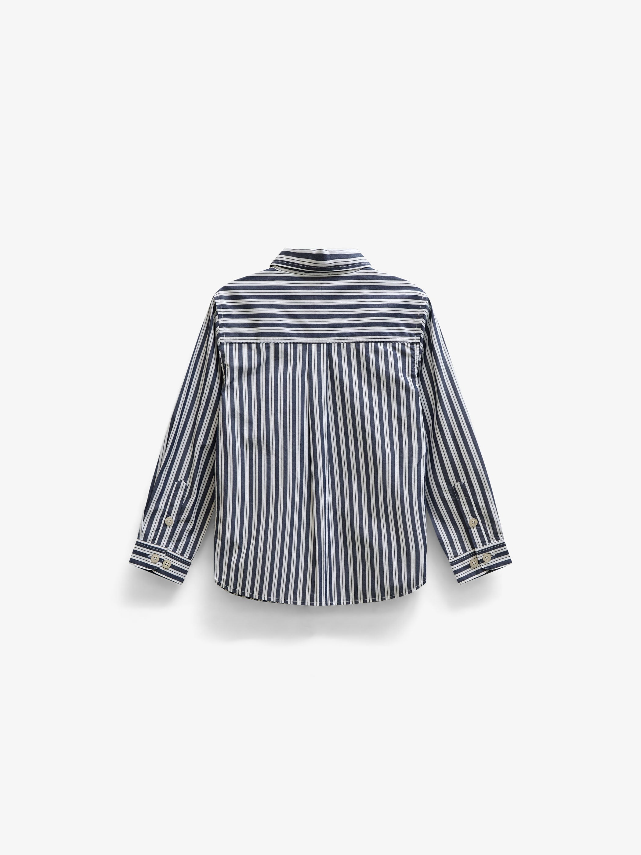 Stribet bomuldsskjorte Kids - Navy Stripe | 101653 Milo