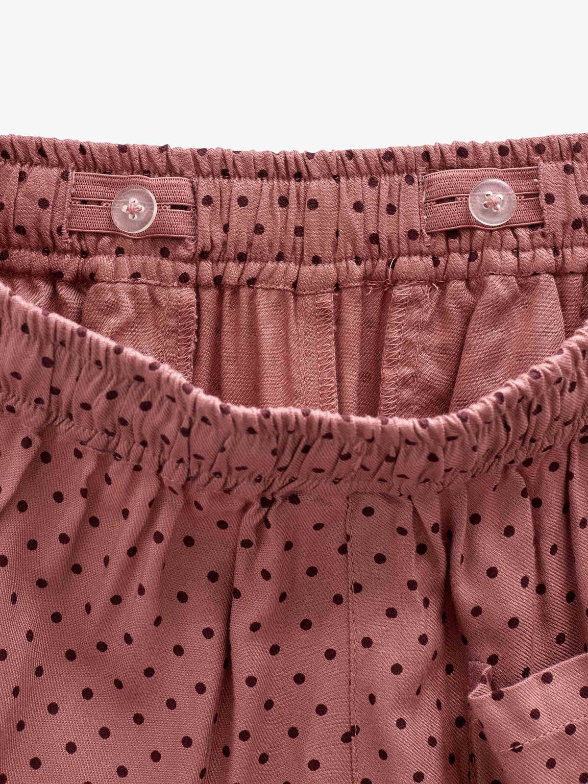 Prikkede bukser i viskose Tween - Dusty Rose/Bordeaux | 101659 Feline