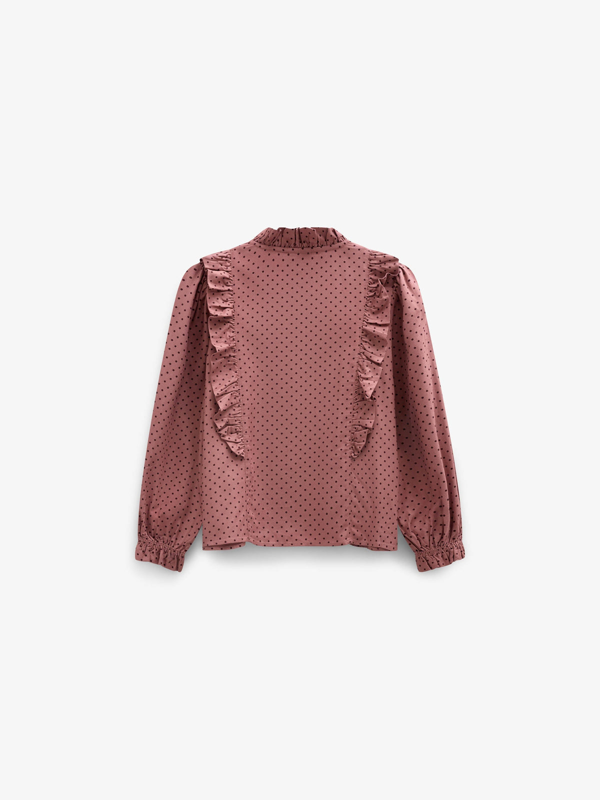Prikket viskosebluse med flæser Tween - Dusty Rose/Bordeaux | 101661 Feline