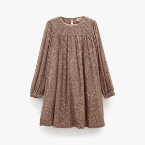 Pailletkjole Kids - Light Brown | 101675 Amber