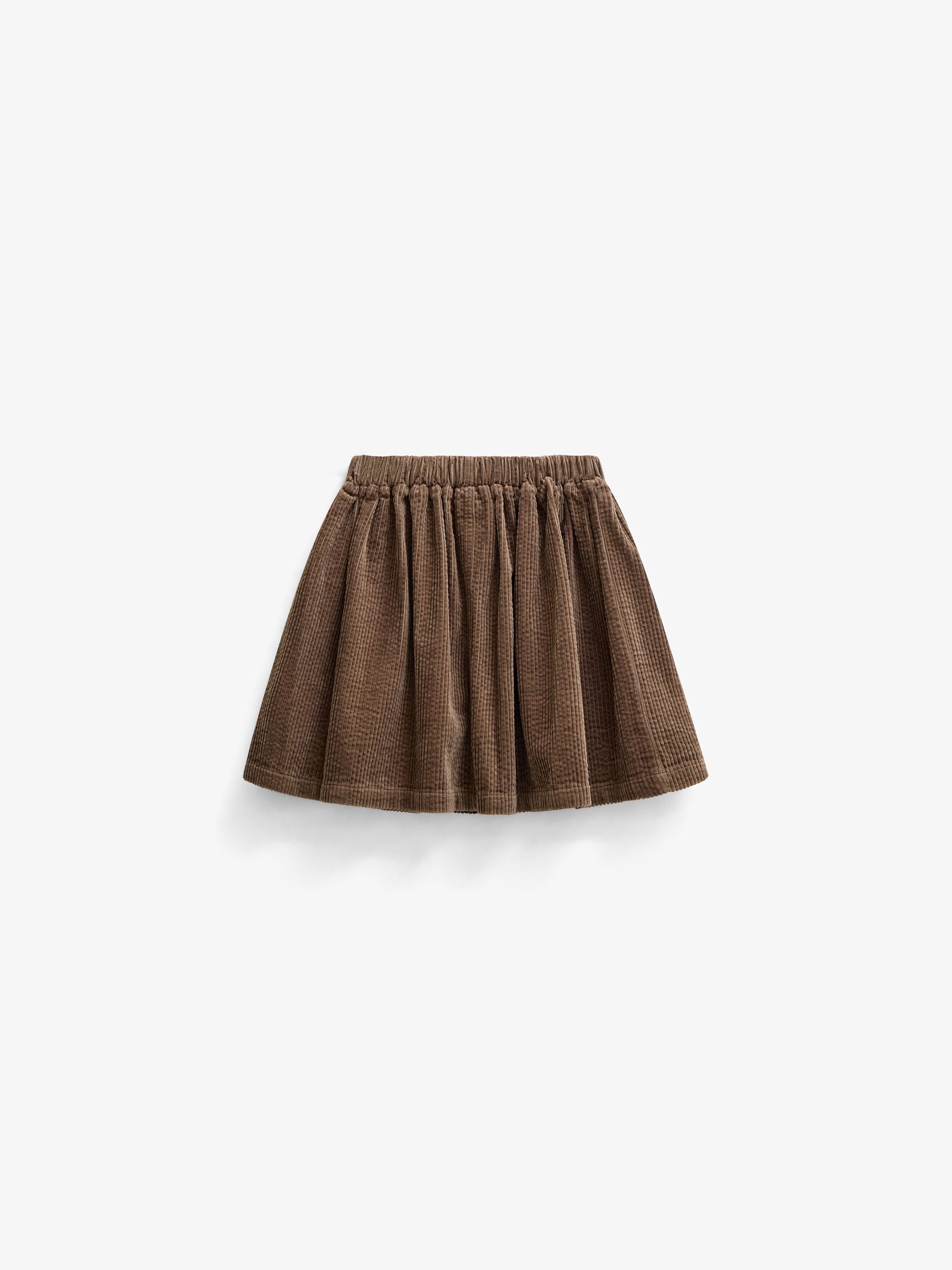 Fløjlsnederdel med påsatte lommer Kids - Brown | 101679 Greta