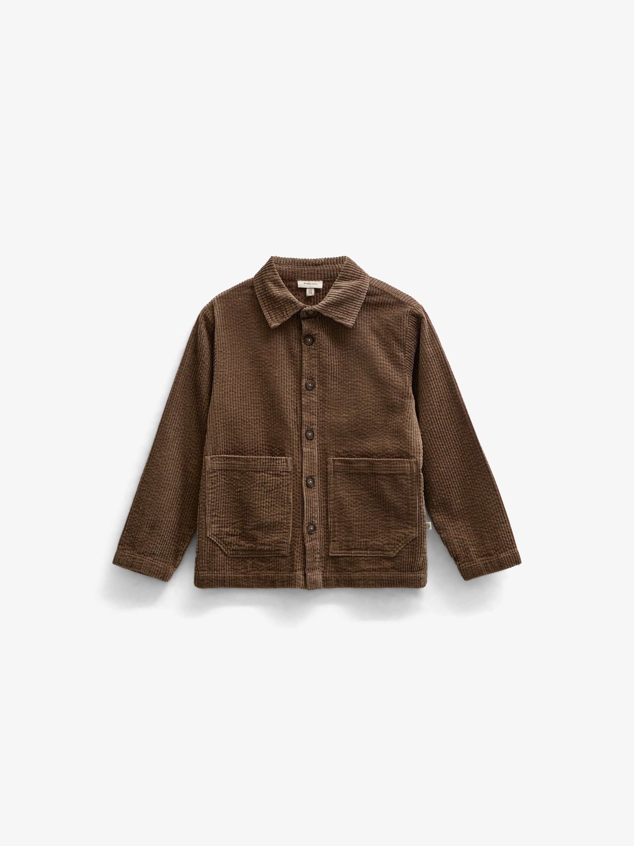 Fløjls-overshirt med store lommer Tween - Brown | 101682 Greta