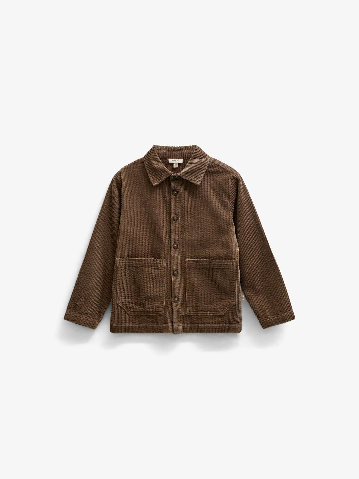Fløjls-overshirt med store lommer Tween - Brown | 101682 Greta