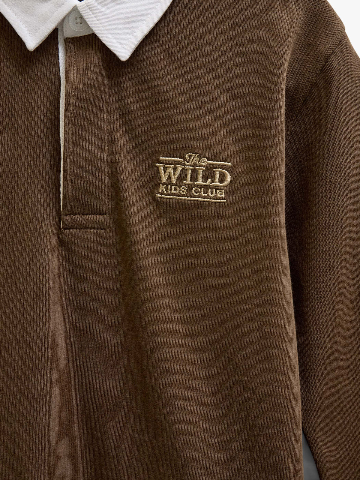 Langærmet jerseypolo Kids - Dark Brown | 101693 Ruben