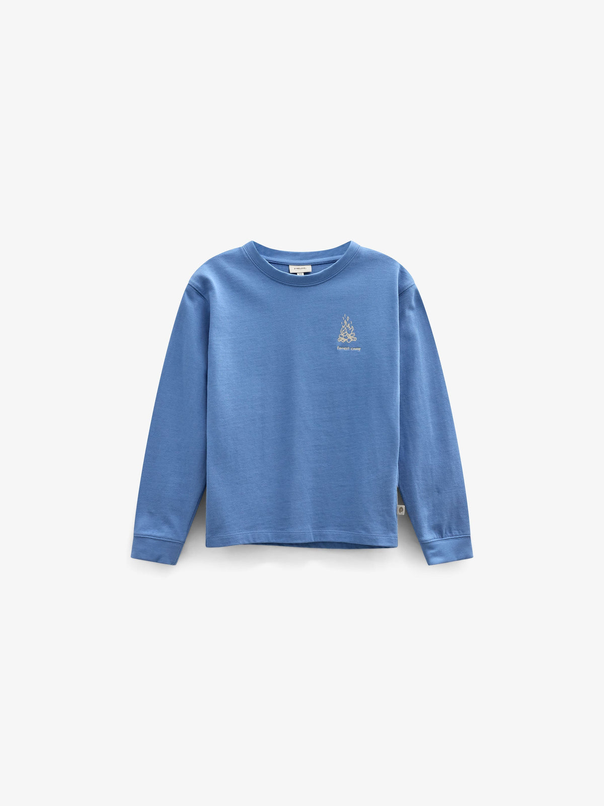 Langærmet T-shirt med rygprint Kids - Dusty Blue | 101707 Weston