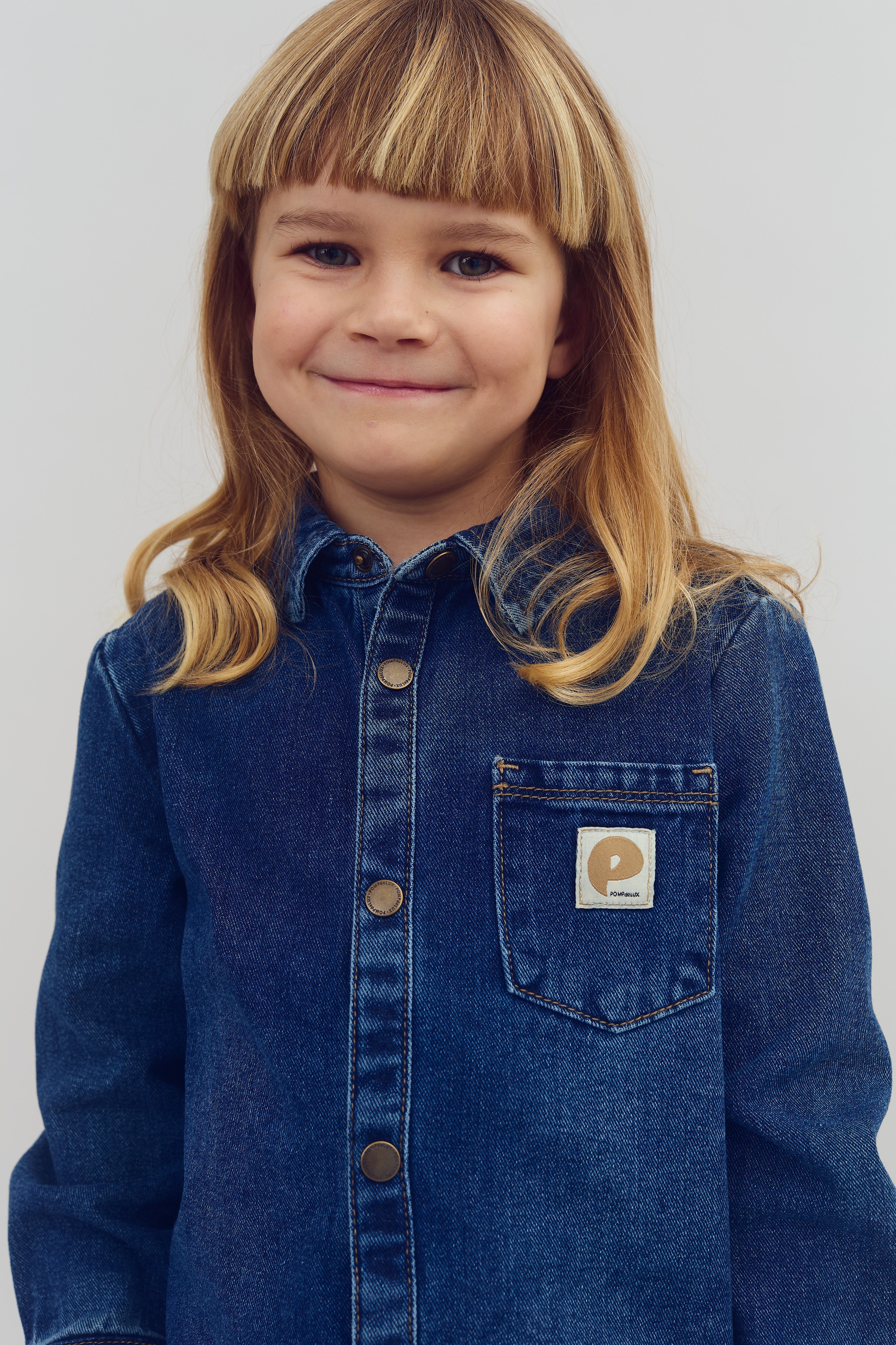 Denim-overshirt - Kids - Dark Blue Denim