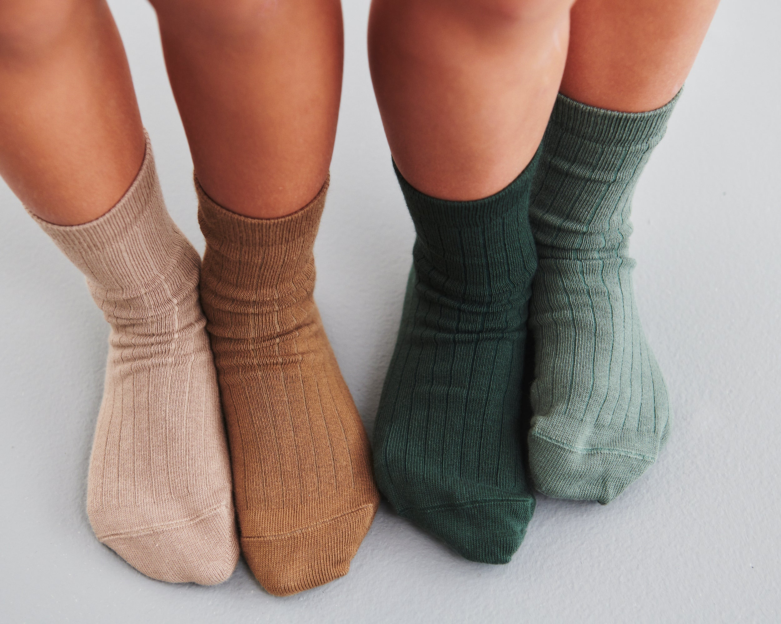 Strømper 2-pak - Kids - Green/Dark Green