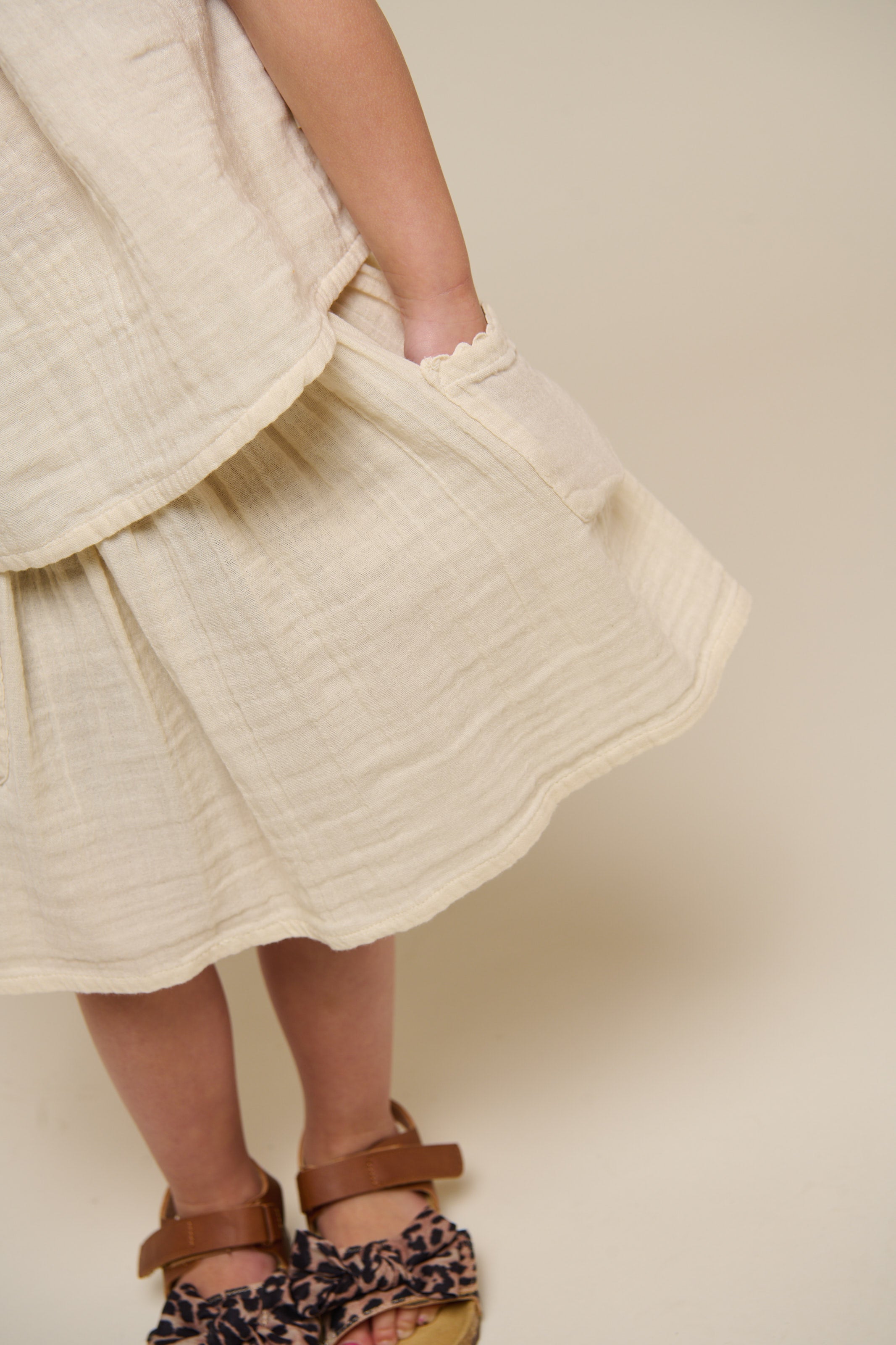 Nederdel i musselin - Kids - Off White | 100936 Jasmine