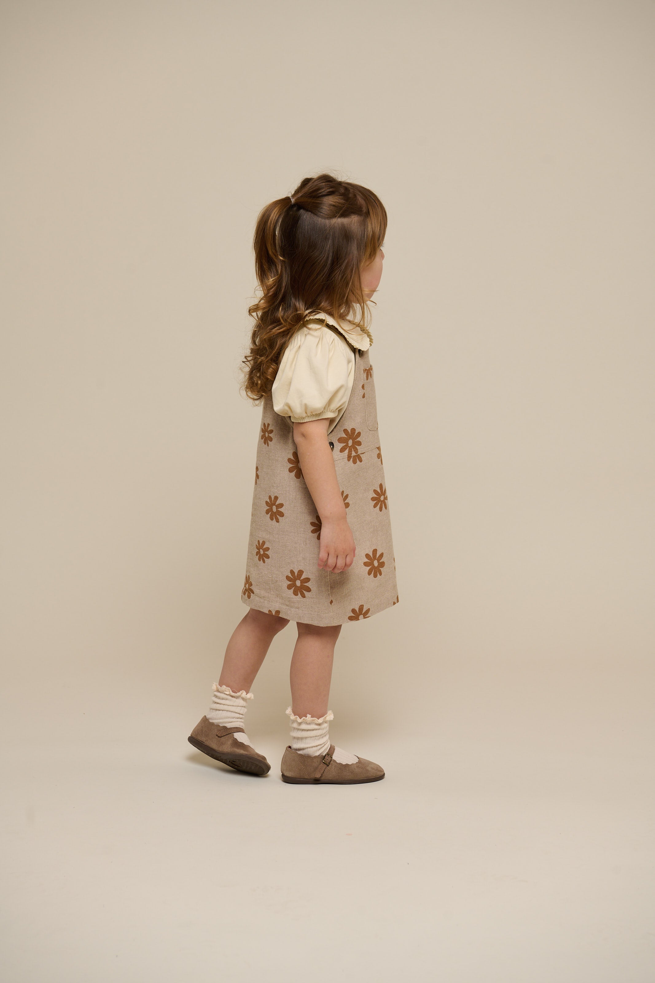 Printet bomuldsspencer - Kids - Sand | 101209 Molly
