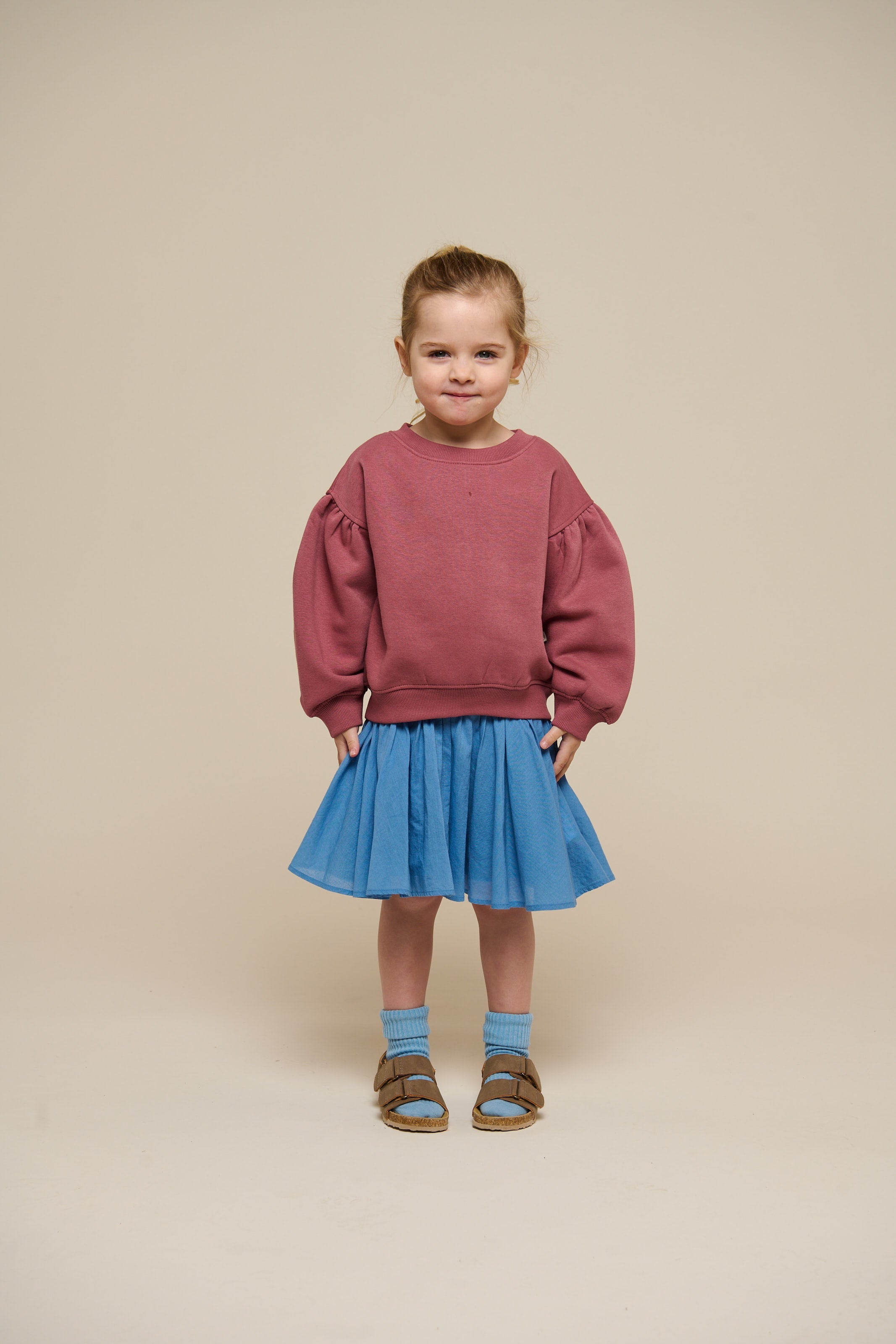 Sweatshirt med sløjfedetaljer - Kids - Vintage Red | 100812 Ruth