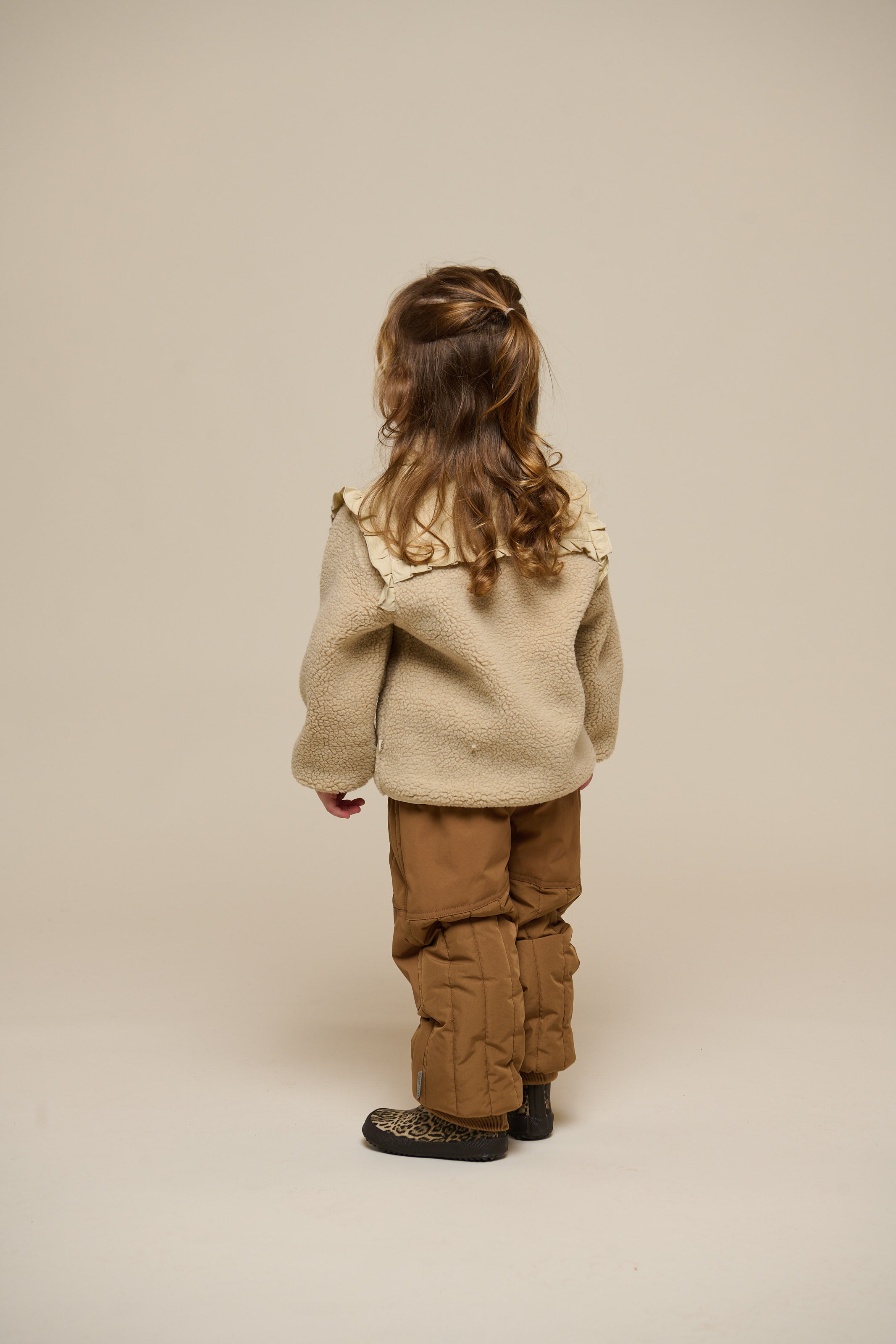 Teddyjakke med lynlås og flæser - Kids - Nature | 100638 Madison