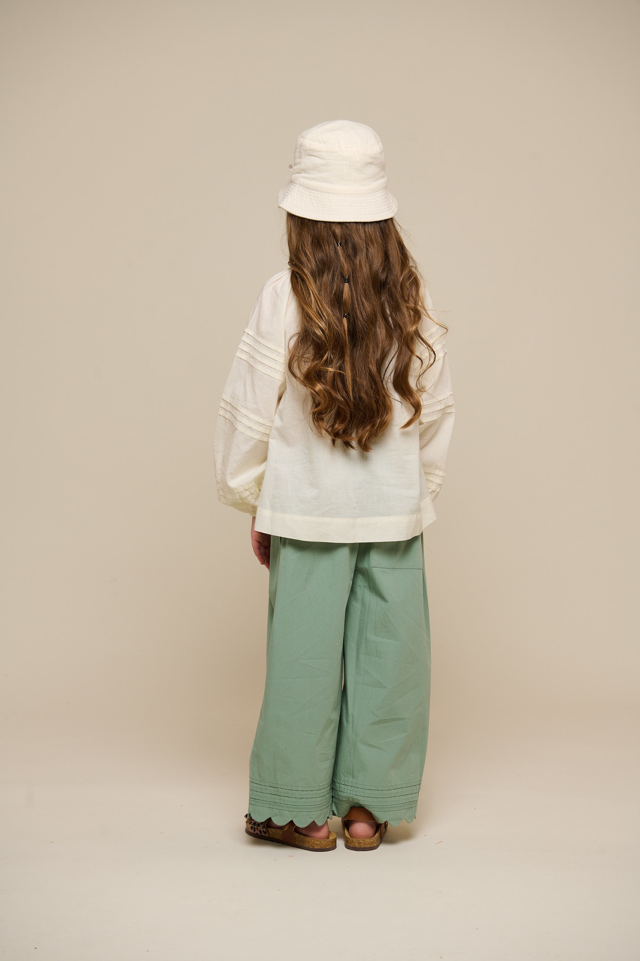 Bøllehat i musselin - Tween - Off White | 100943 Jasmine