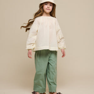 Langærmet bluse - Tween - Offwhite | 100989 Willa