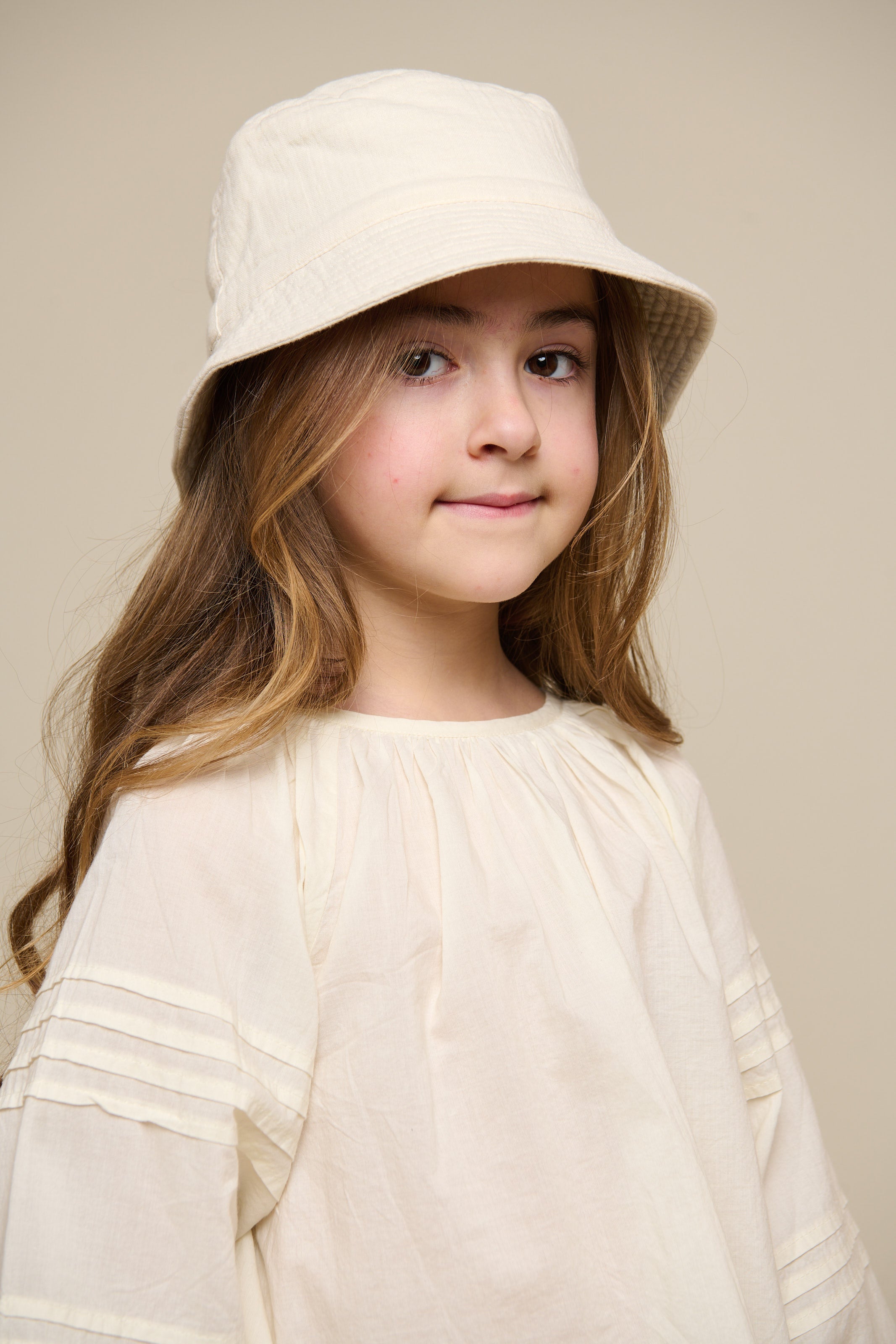 Bøllehat i musselin - Tween - Off White | 100943 Jasmine
