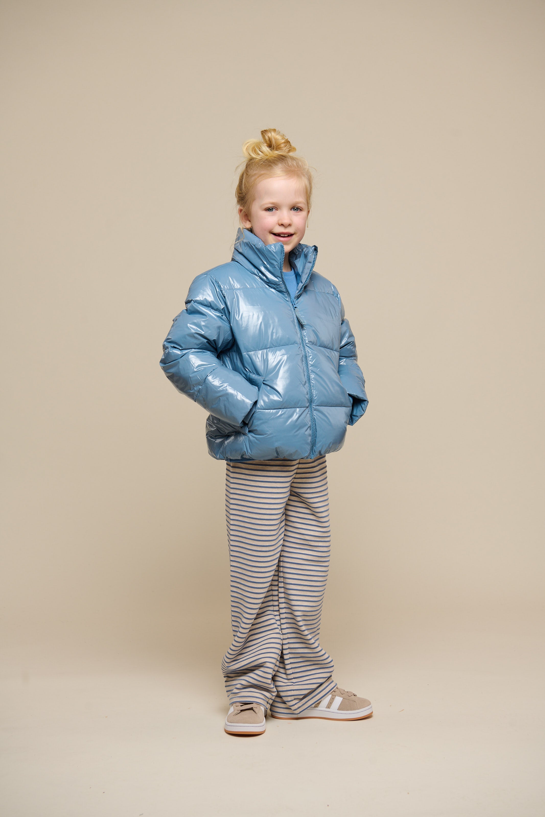 Shiny Pufferjakke - Tween - Blue | 100533 Violet