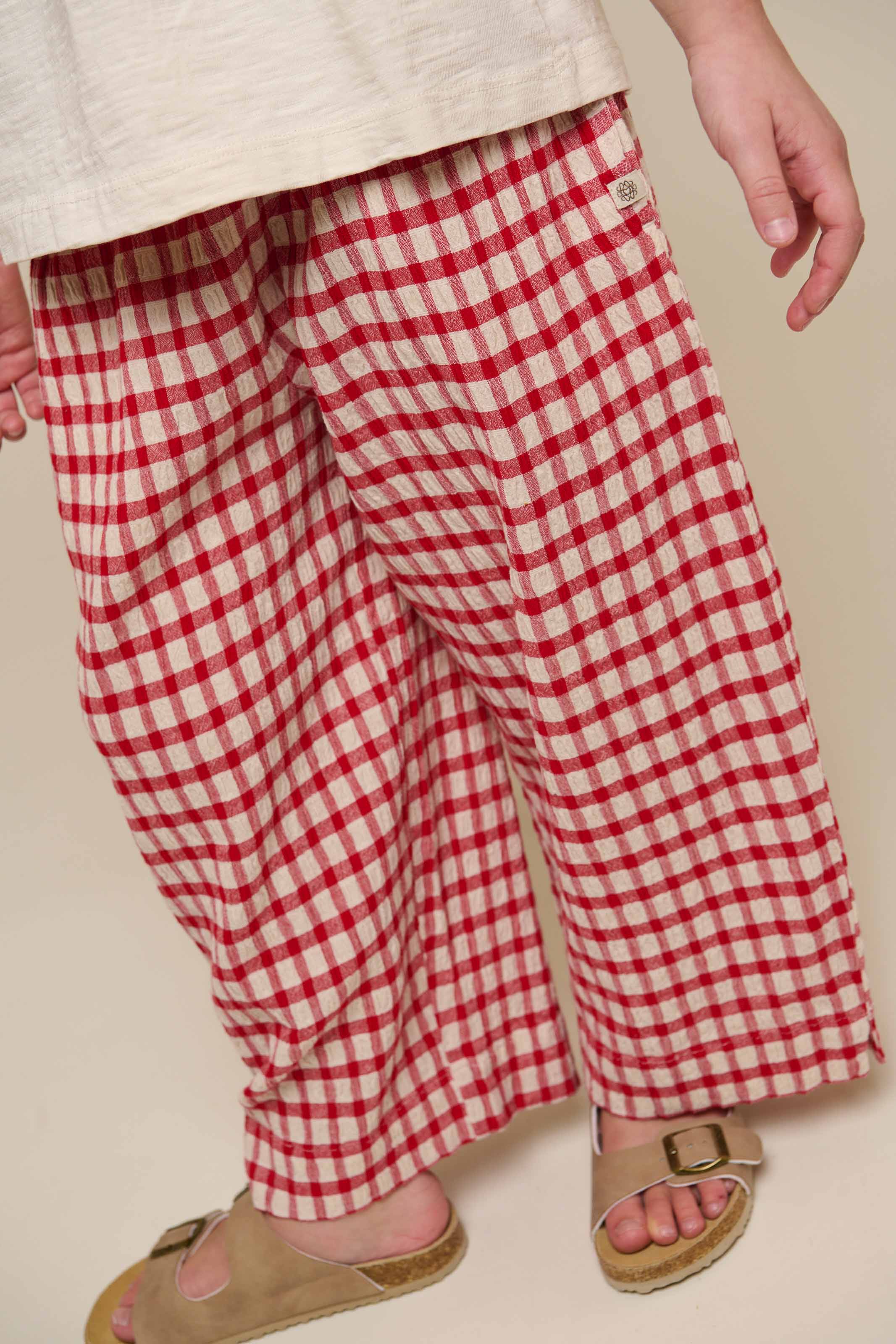 Ternede bomuldsbukser - Tween - Cherry Red | 100907 Bonnie
