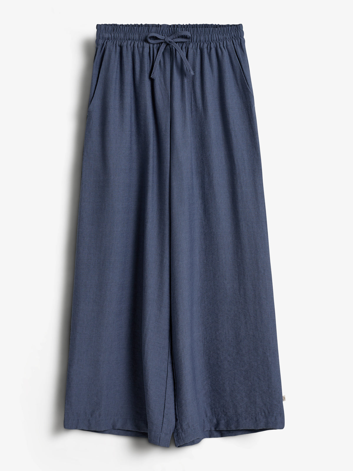 Løstsiddende brede bukser - Tweens - Vintage Blue