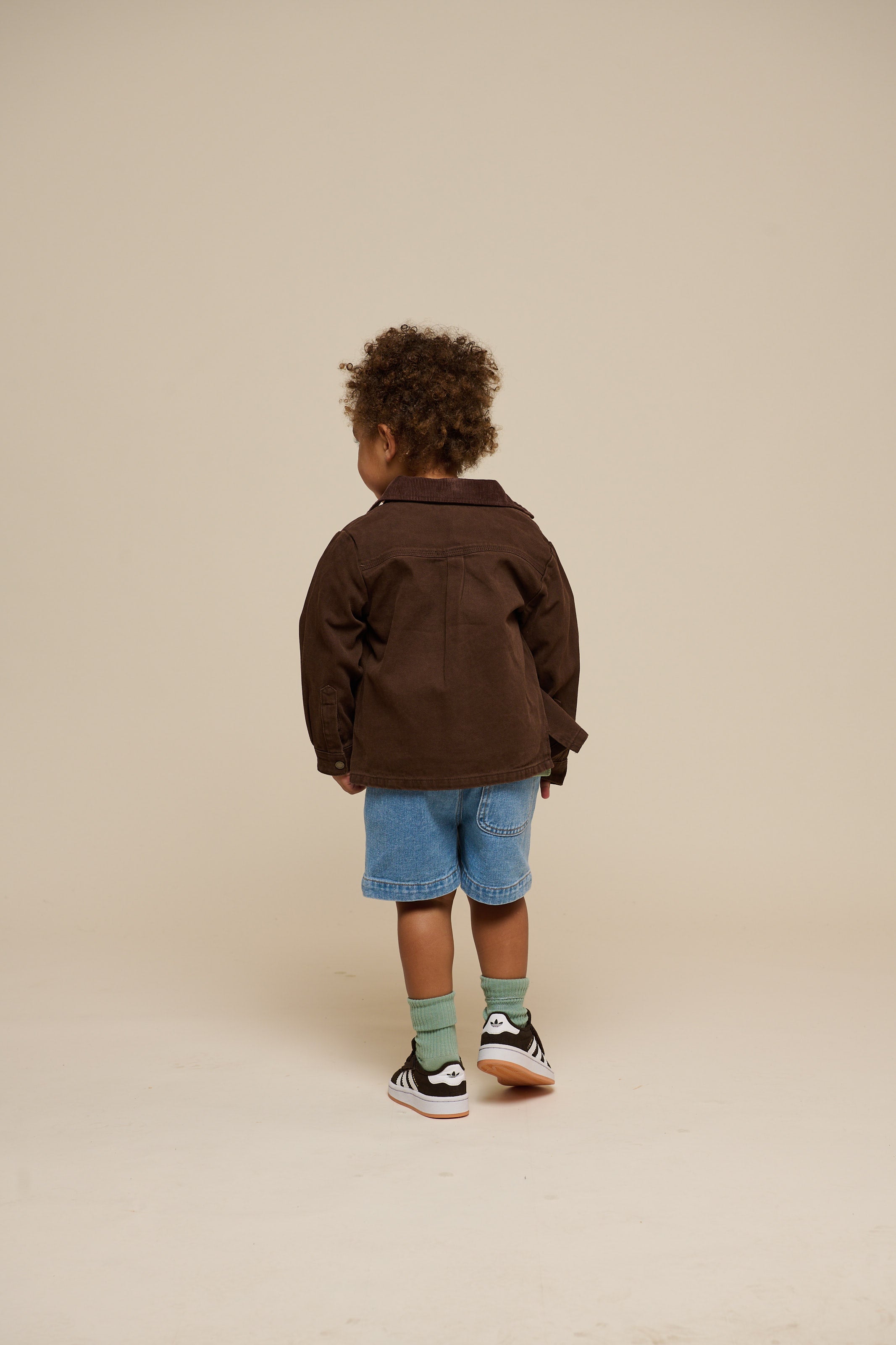 Overshirt i Twill - Kids - Chocolate | 100610 Carter