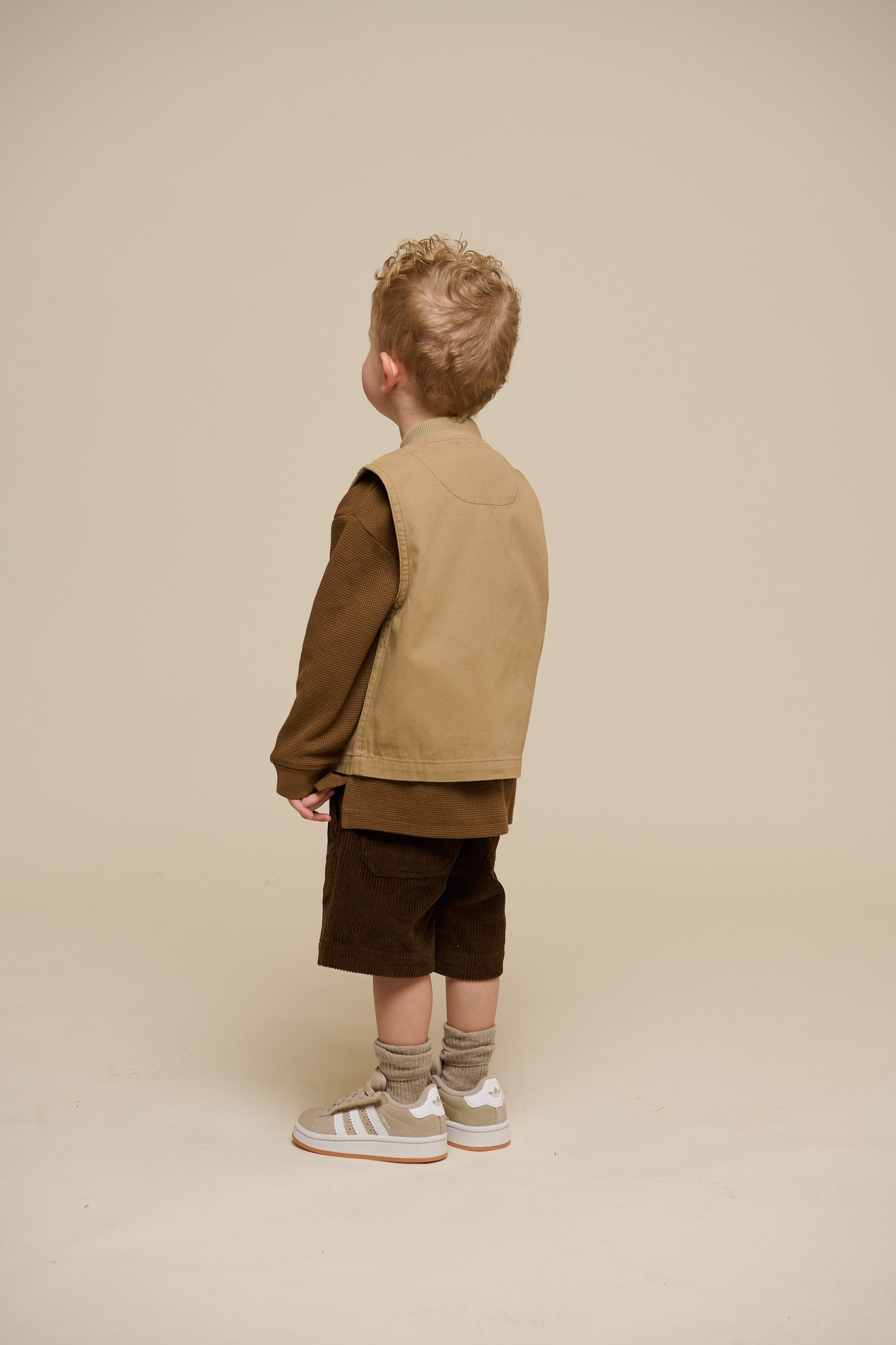 Langærmet T-shirt med struktur - Kids - Coffee | 100705 Malthe