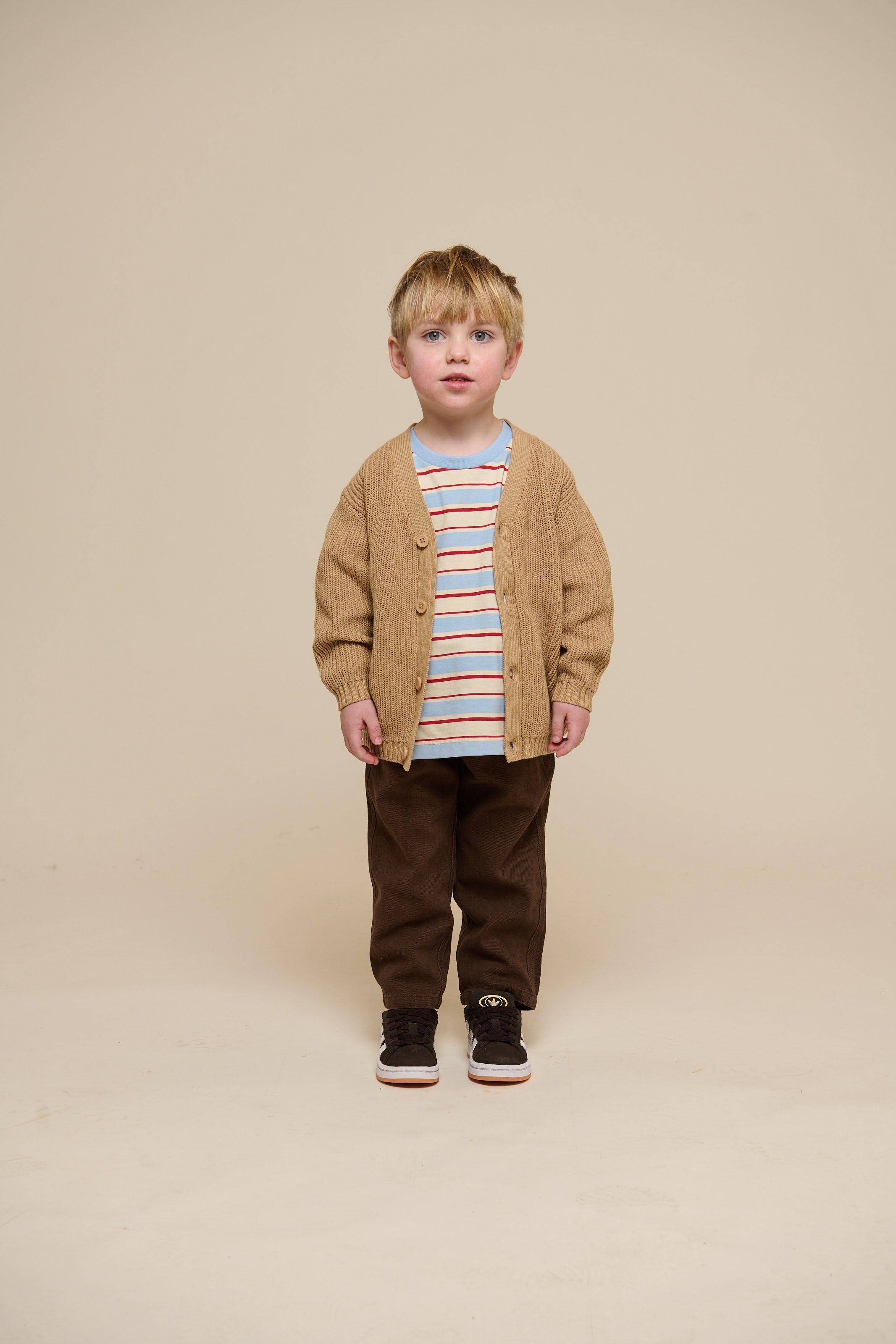 Cardigan i patentstrik - Kids - Beige | 101245 Clark