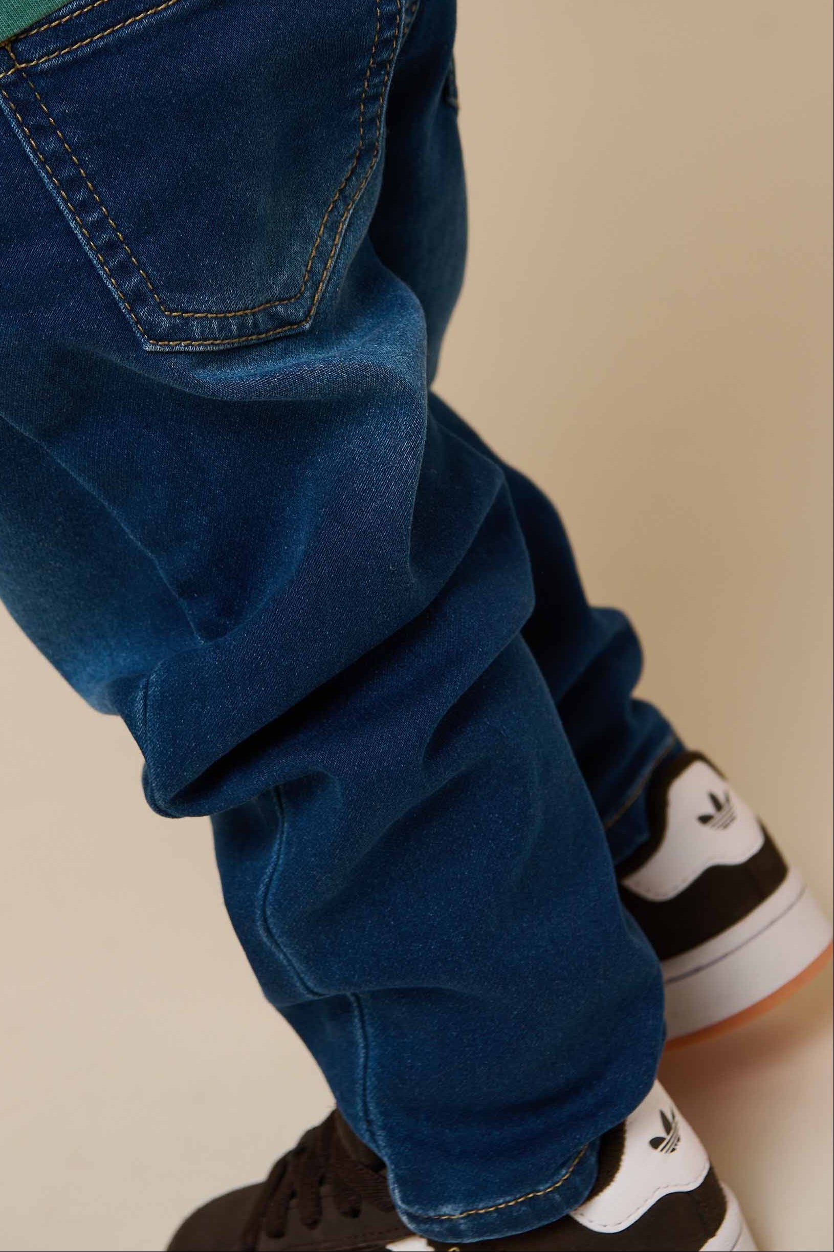 Sweat Denim Pull-on Jeans - All - Blue Denim | 100656 Ancher
