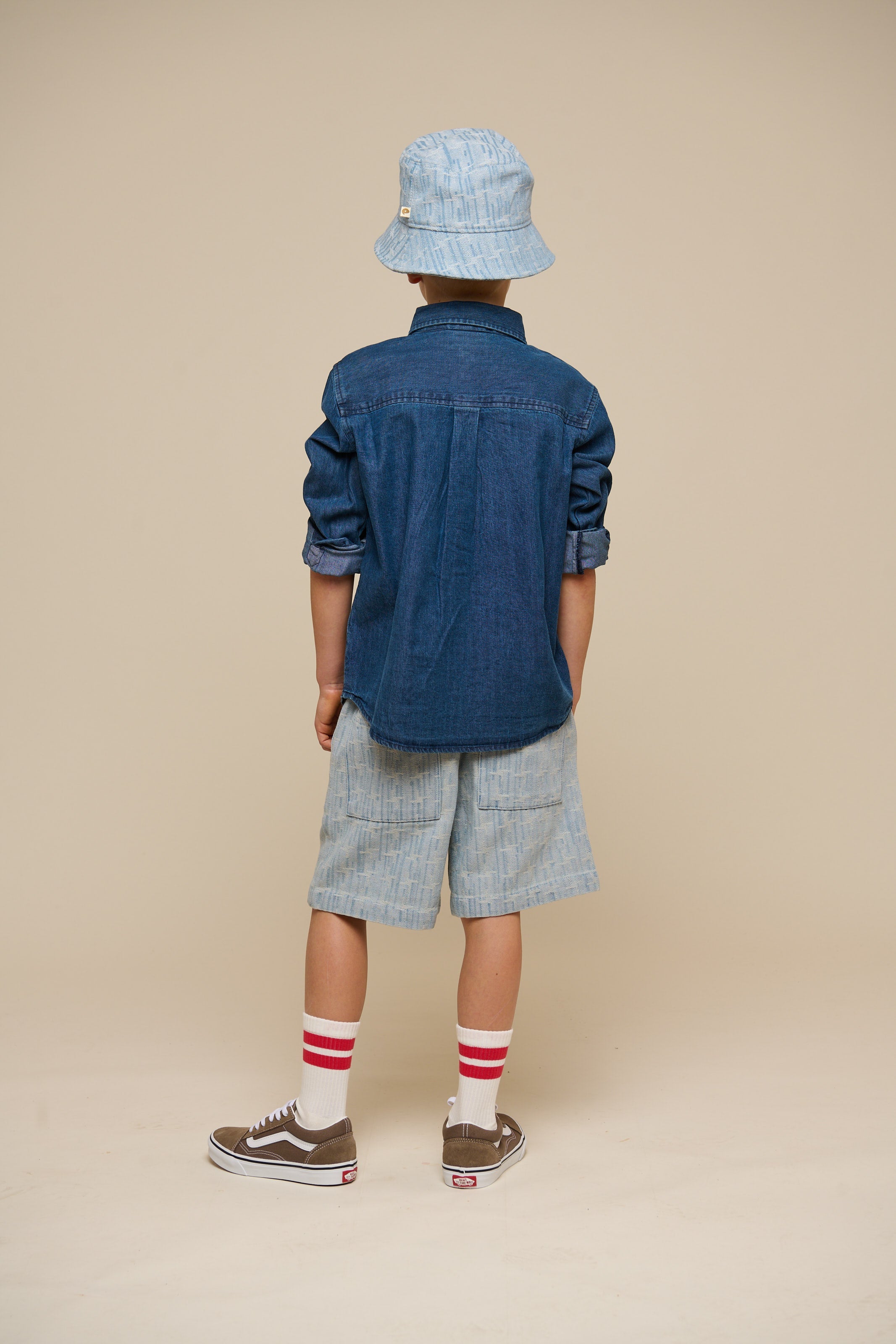 Denimskjorte- Kids - Mørkeblå Denim | 100176 Delhi