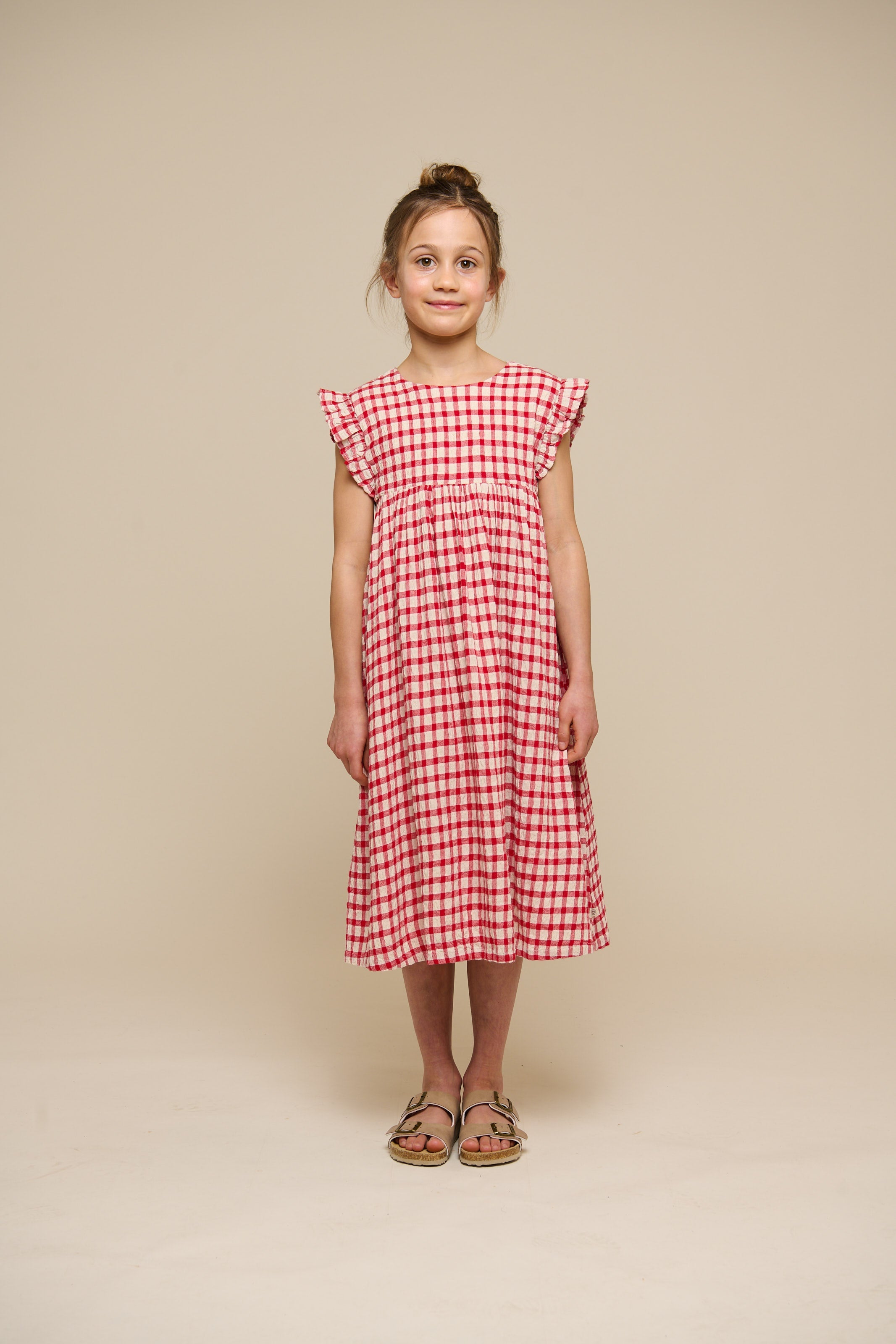 Ternet bomuldskjole - Tween - Cherry Red | 100905 Bonnie