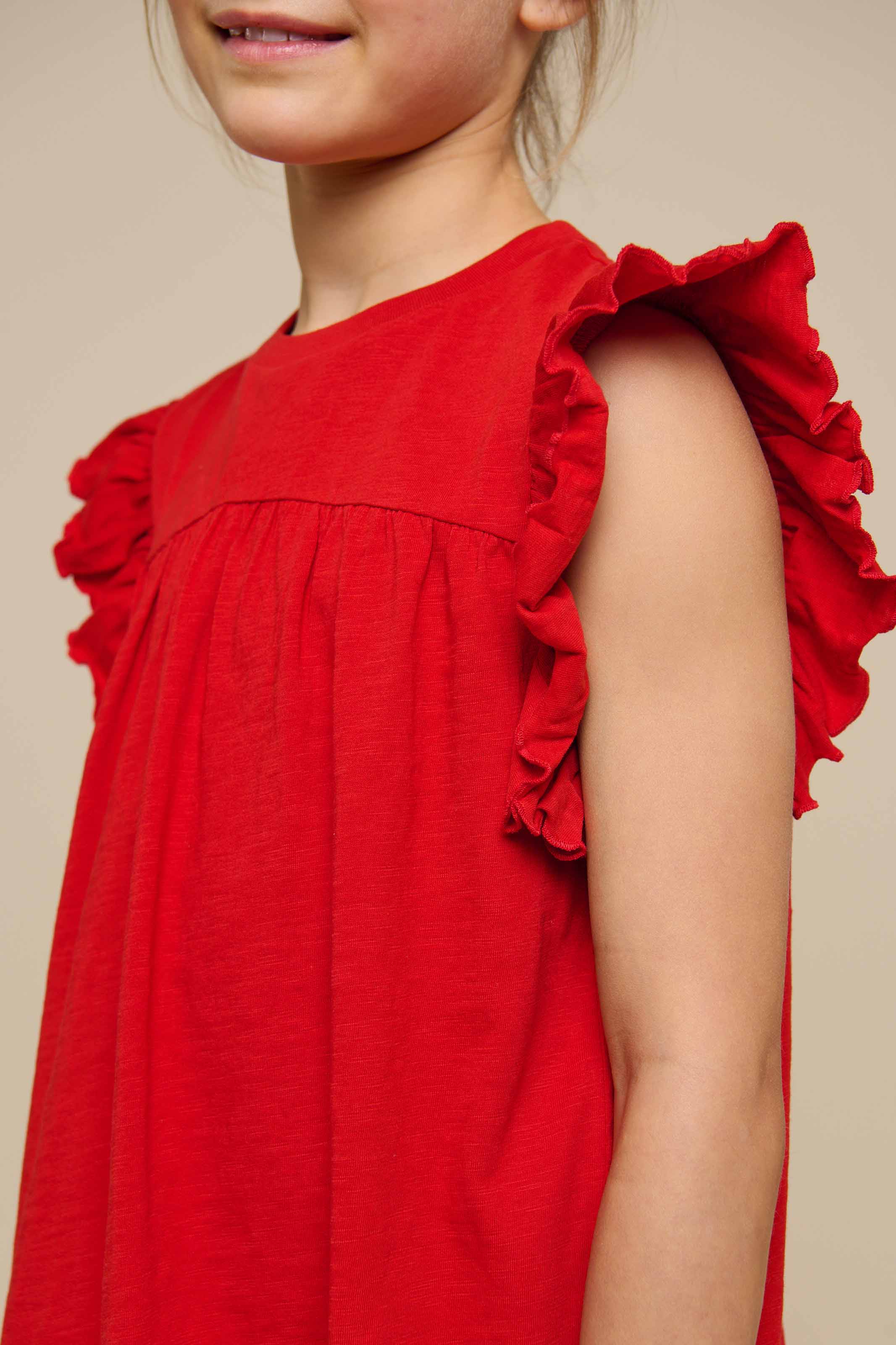 Jerseybluse - Tween - Cherry Red | 101329 Lucia