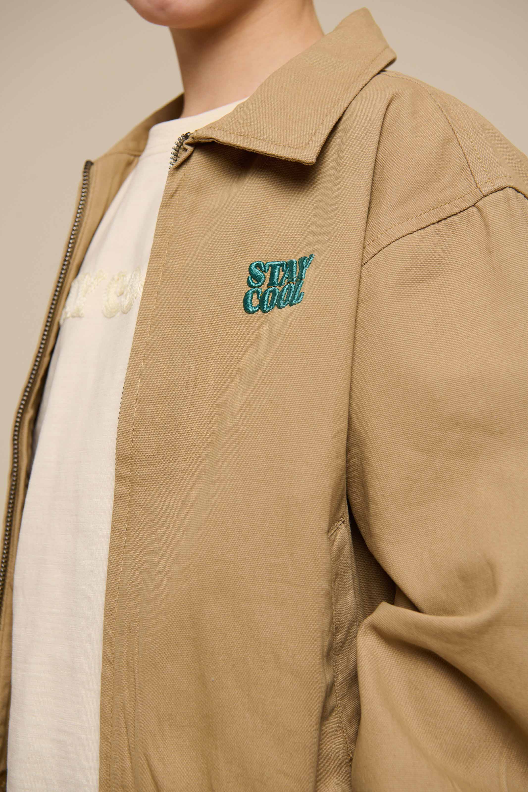 Canvas bomberjakke - Tween - Khaki | 101137 Isack