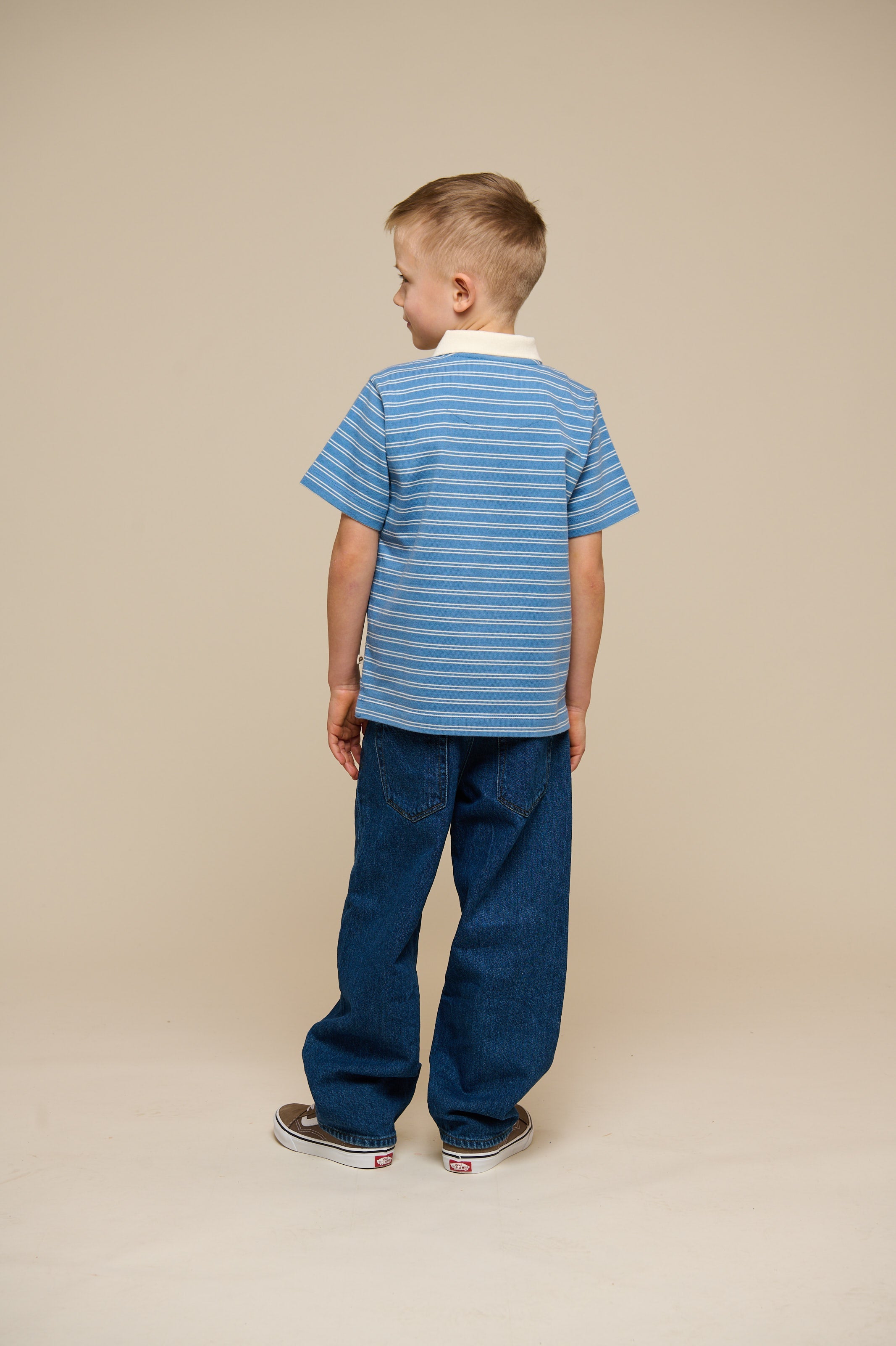 Stribet jersey poloshirt - Tween - Dusty Blue | 101176 Otto