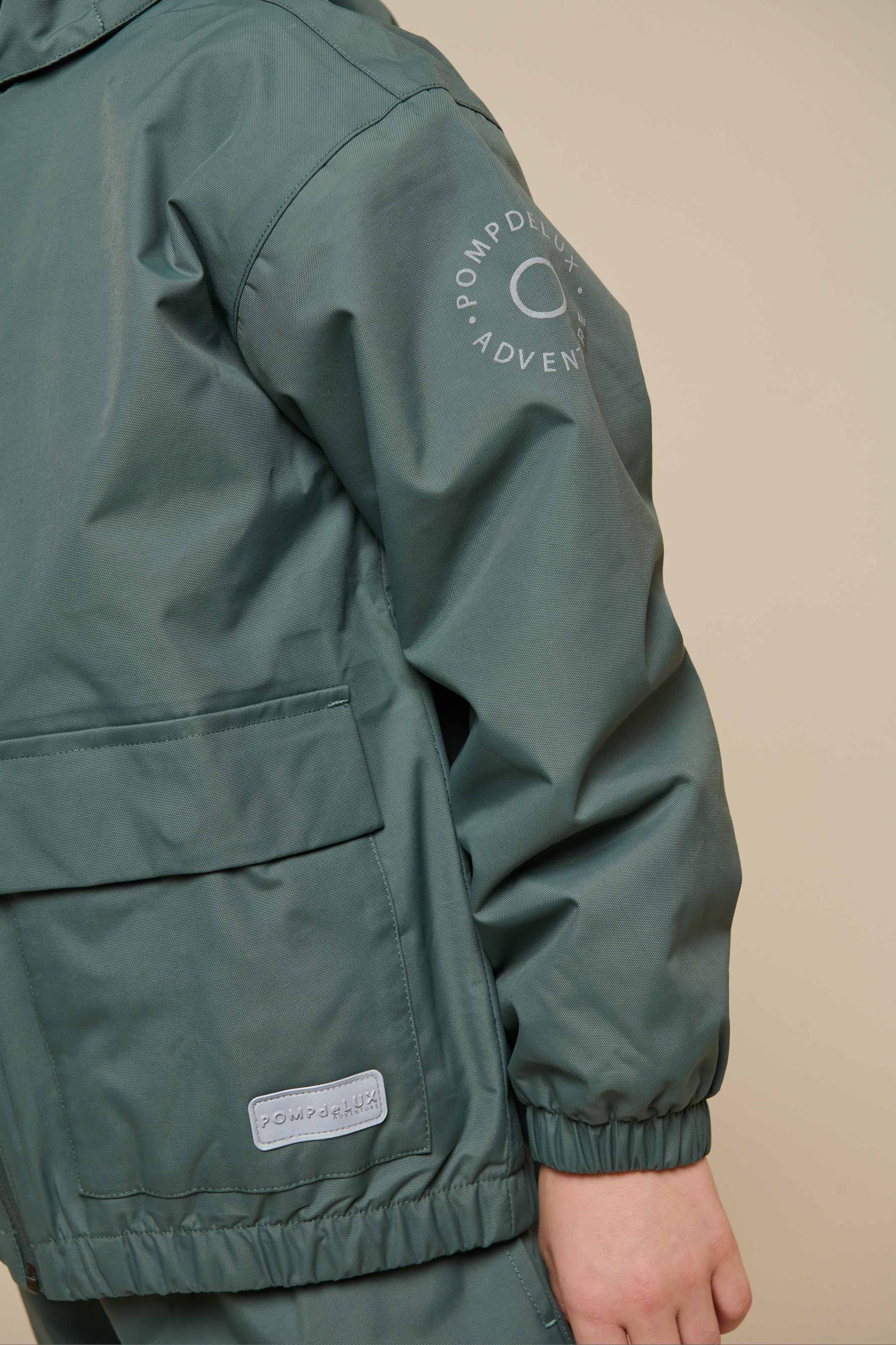 Skaljakke med påsyet lomme - Tween - Dusty Dark Green | 100502 Luke