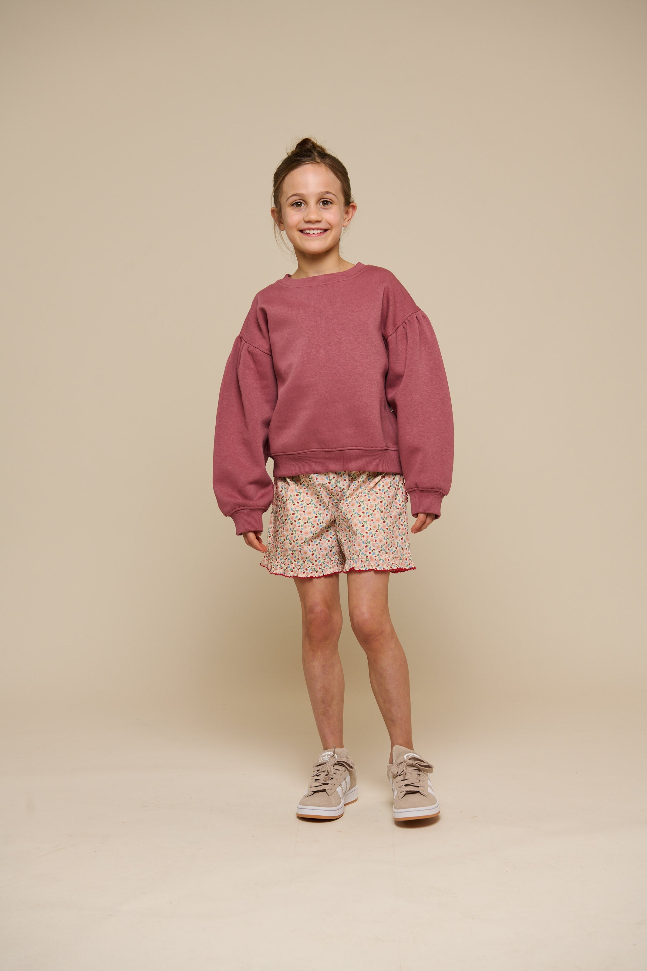 Sweatshirt med sløjfedetaljer - Tween - Vintage Red | 100813 Ruth