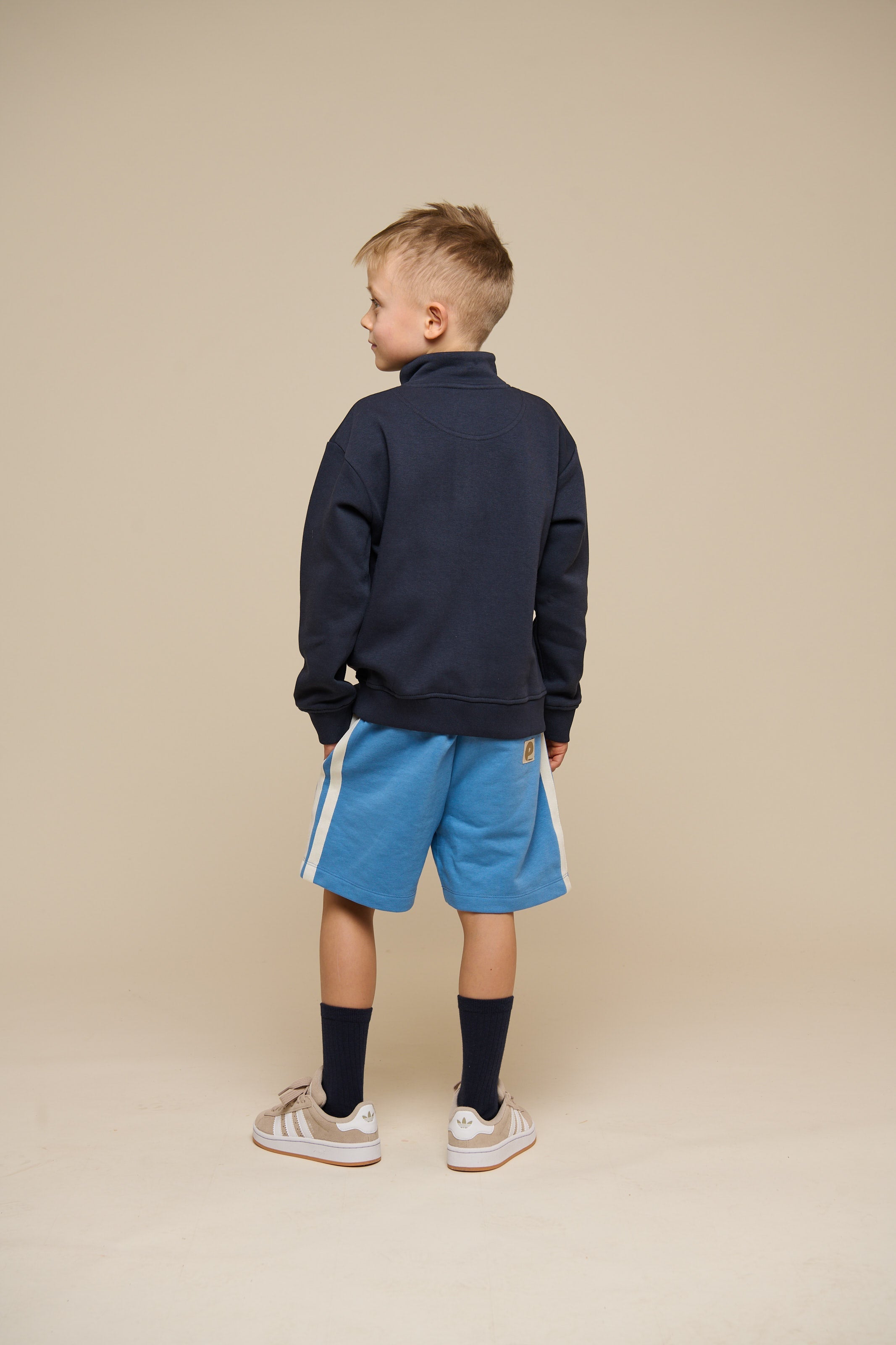 Sweatshorts med kontrast bånd - Tween - Dusty Blue | 101262 Carter