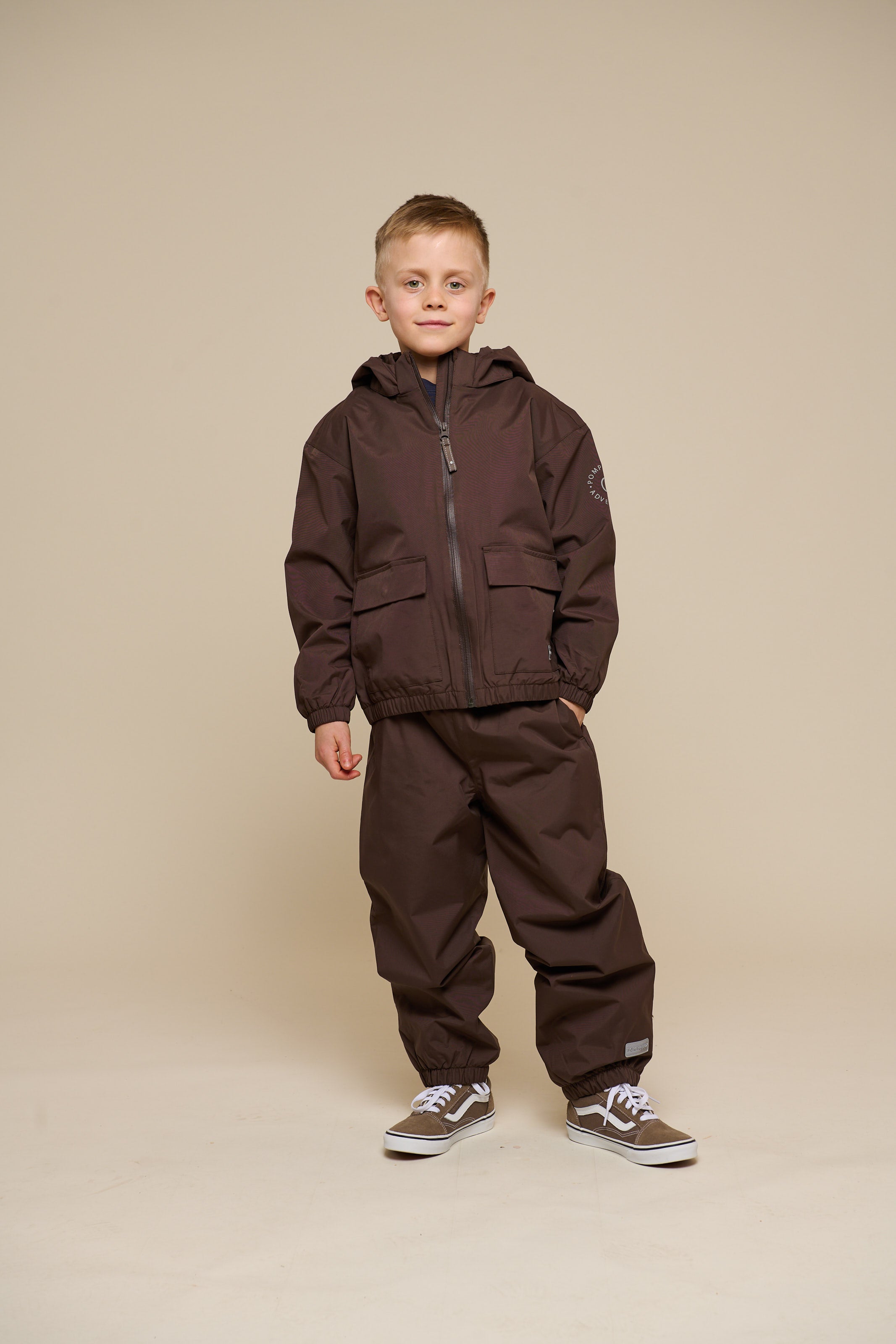 Skaljakke med påsyet lomme - Tween - Chocolate | 100500 Luke