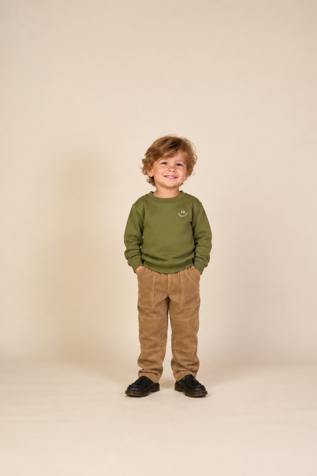 Fløjlsbukser med påsatte lommer Kids - Khaki | 101537 Reed