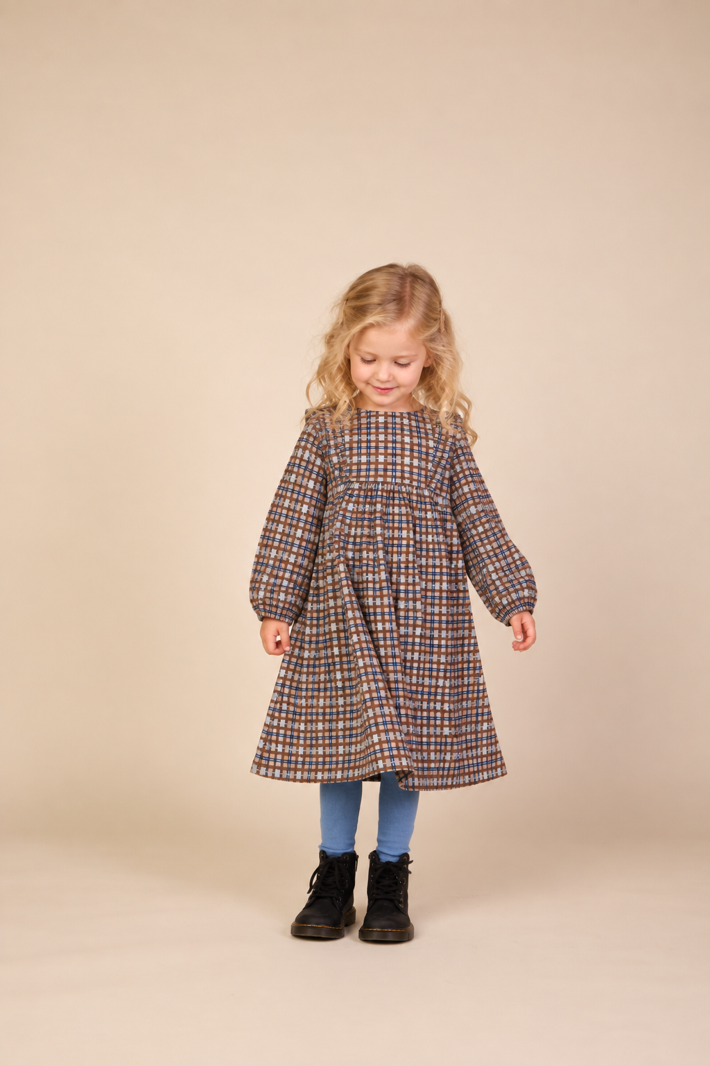 Ternet bomuldskjole Kids - Blue | 101487 Penny