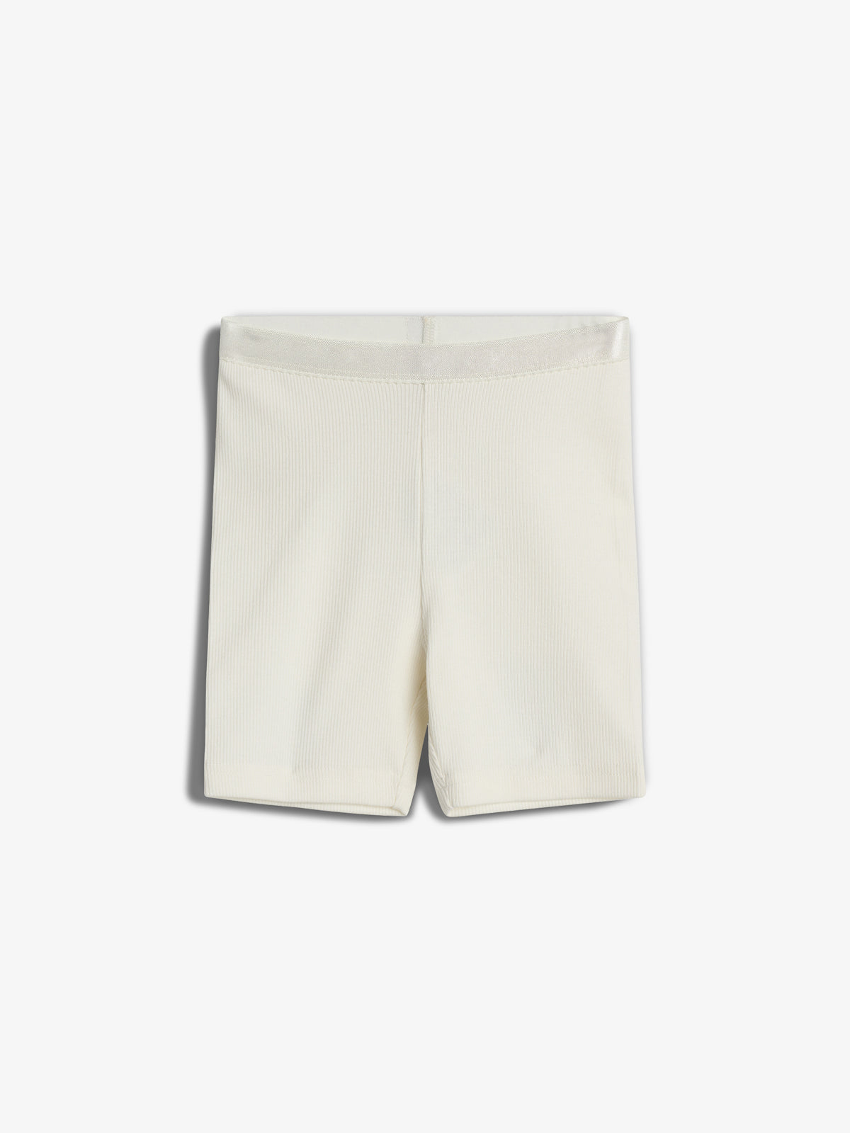Basic Modal Rib Korte Tights - Off White | 100334 Fiona