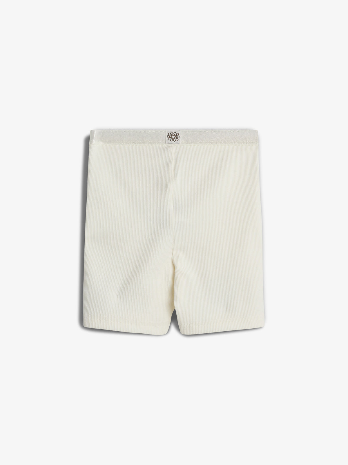 Basic Modal Rib Korte Tights - Off White | 100334 Fiona