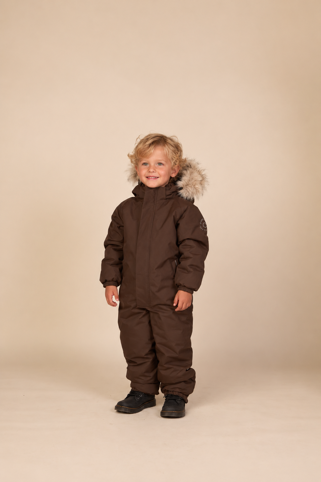 Adventure® Flyverdragt med imiteret pels Kids - Dark Brown | 101424 Sky