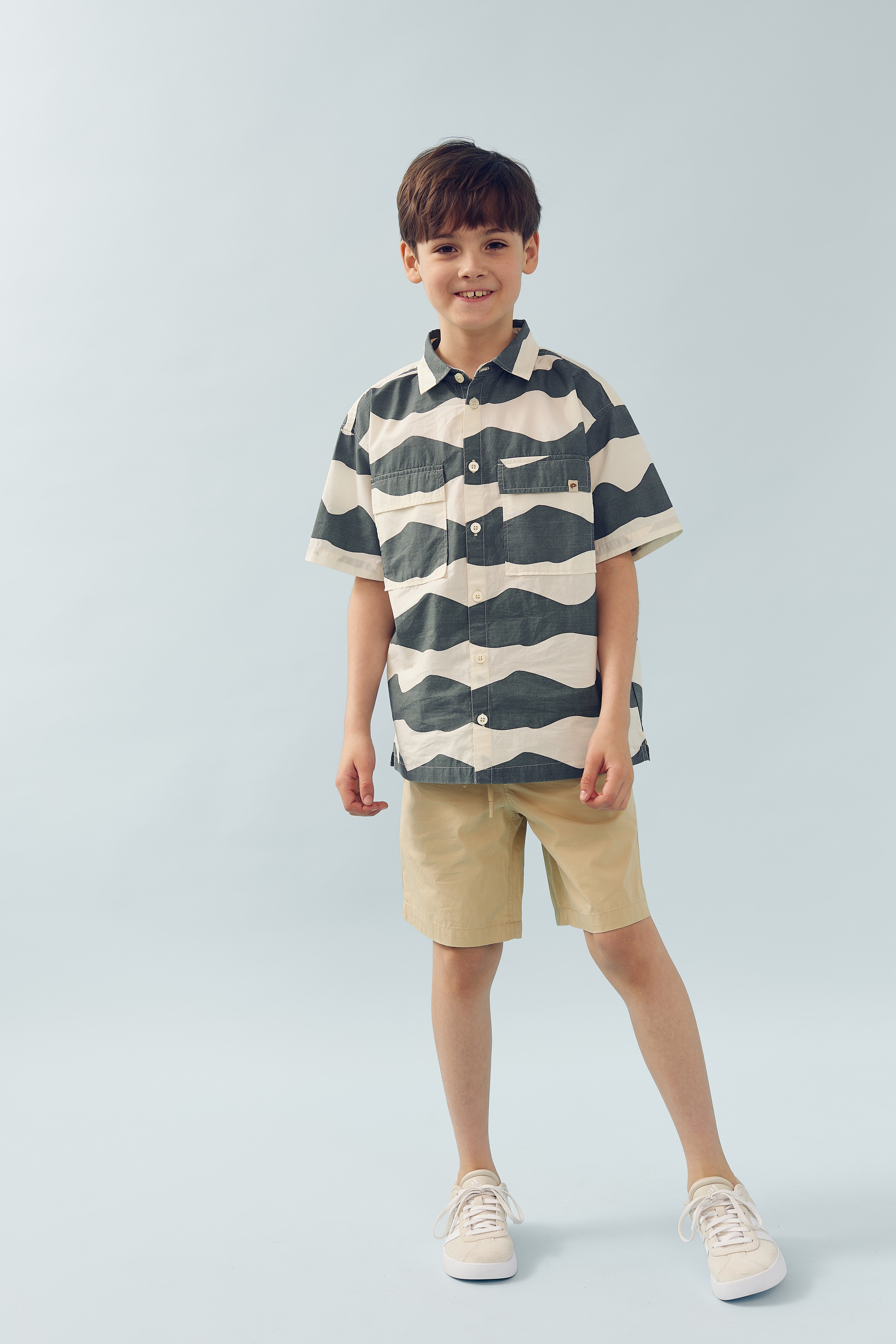 Poplin Shorts Solid - Tween - Beige | 100347 Sixten